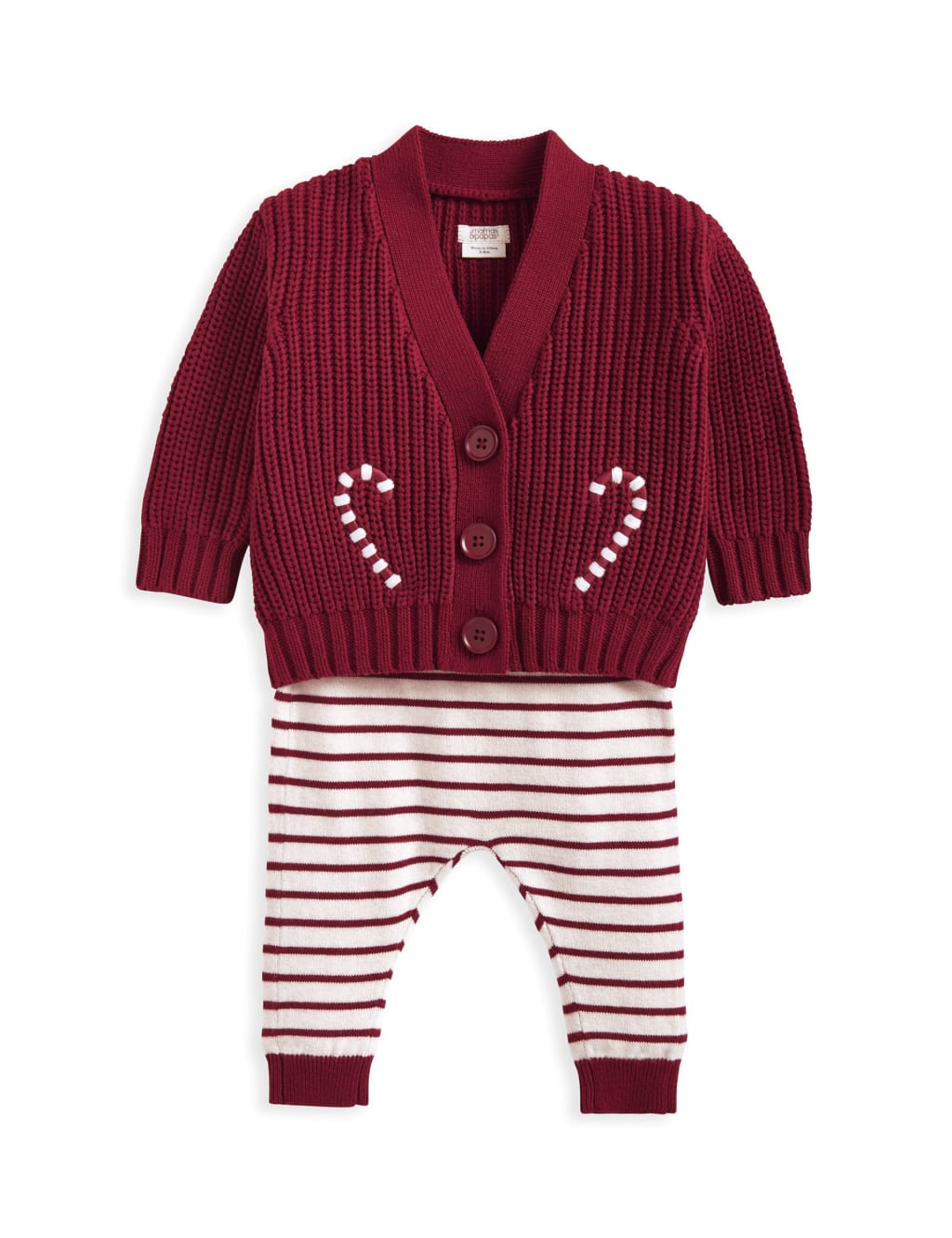 2pc Pure Cotton Ho Ho Ho Slogan Outfit (0-3 Yrs) 2 of 8