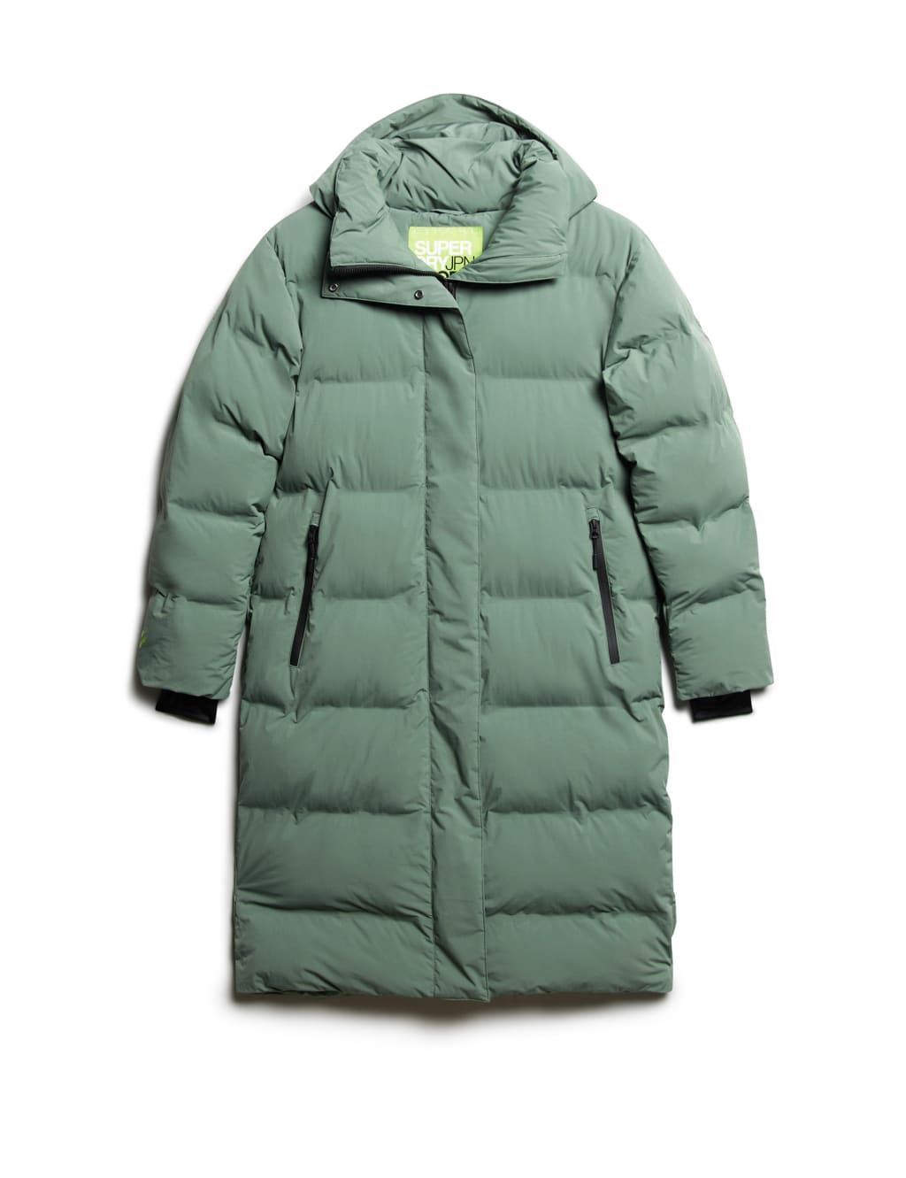 Hooded Relaxed Longline Puffer Coat Superdry M S