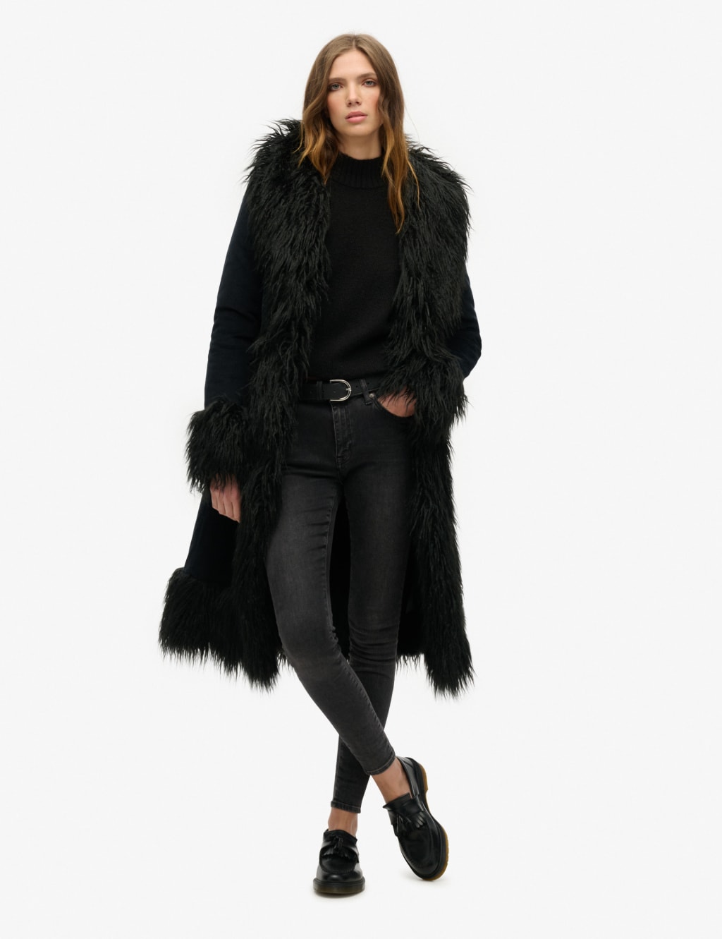 Faux Fur Lined Longline Coat 5 of 6