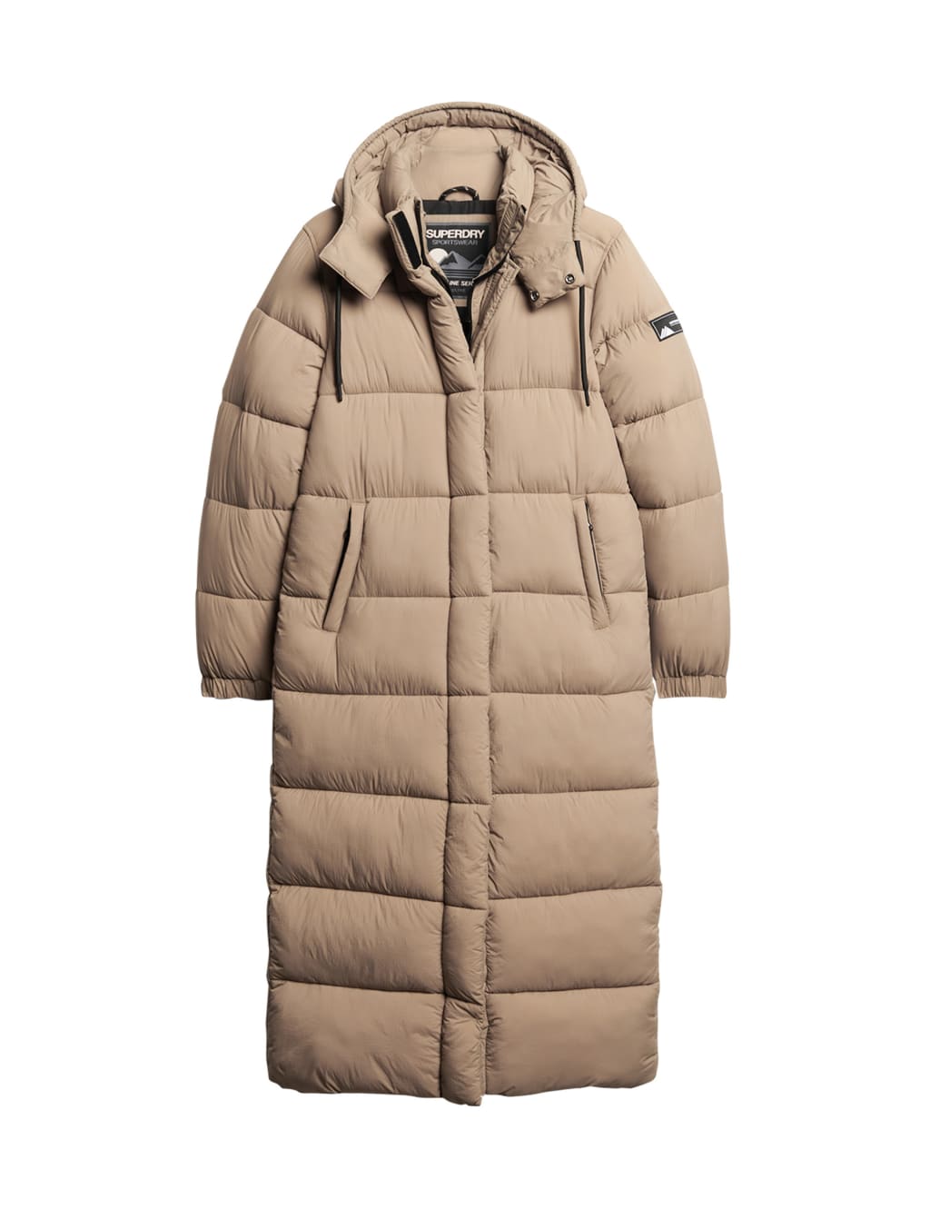 Hooded Relaxed Longline Puffer Coat 2 of 7