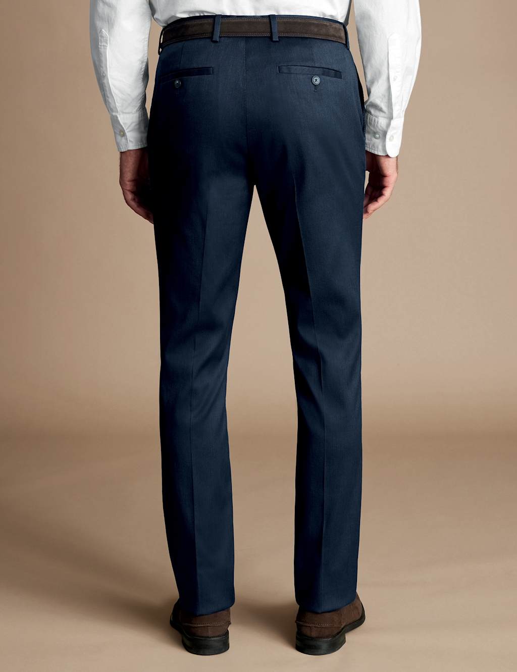 Slim Fit Cotton Rich Textured Trousers 4 of 5