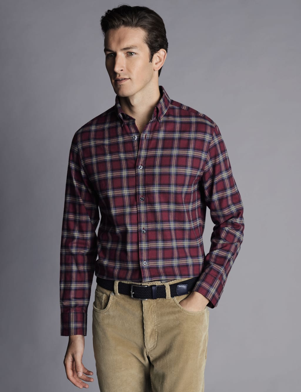 Check cotton flannel shirt clearance