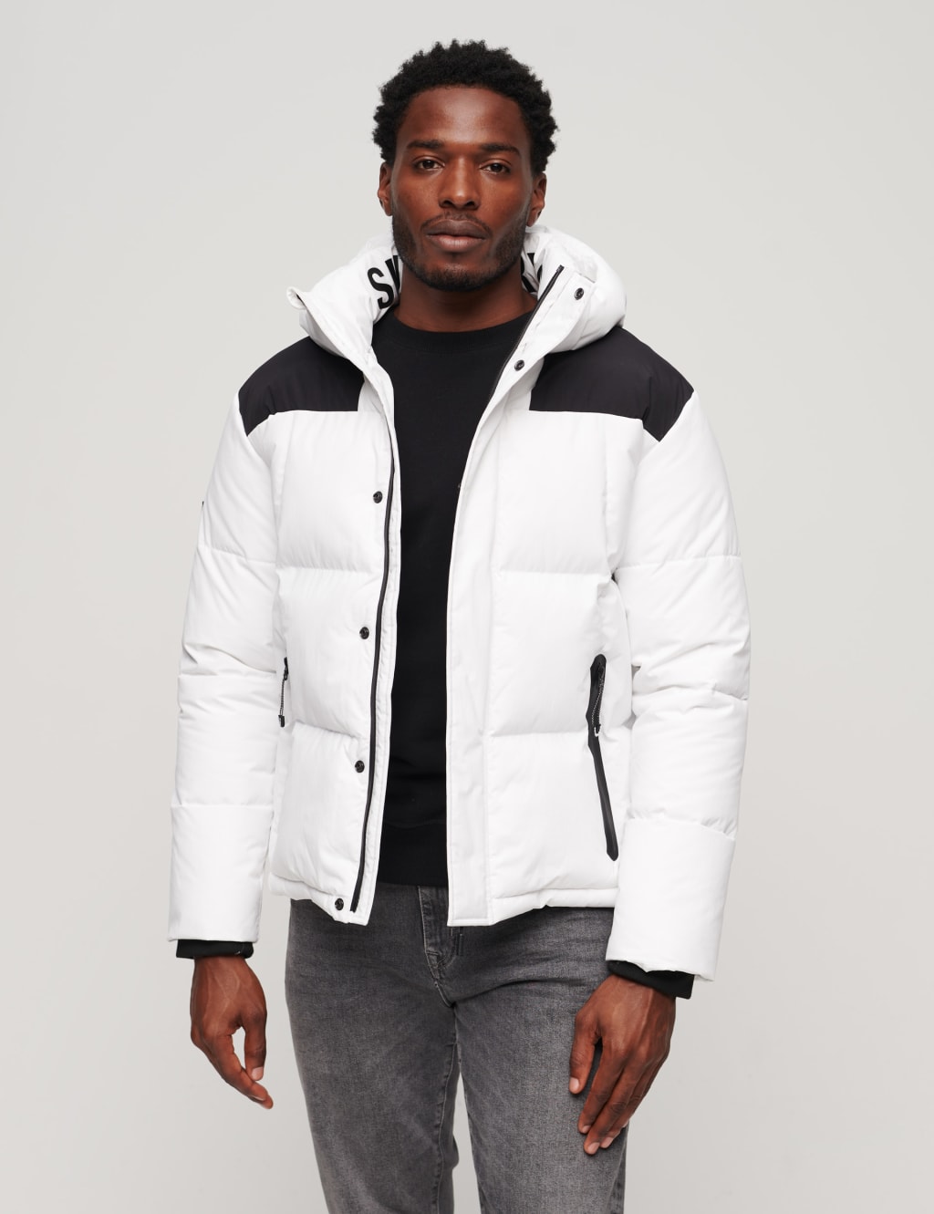 Hooded Quilted Padded Puffer Jacket