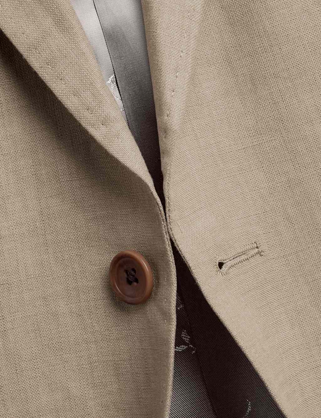 Slim Fit Pure Linen Suit Jacket 5 of 5