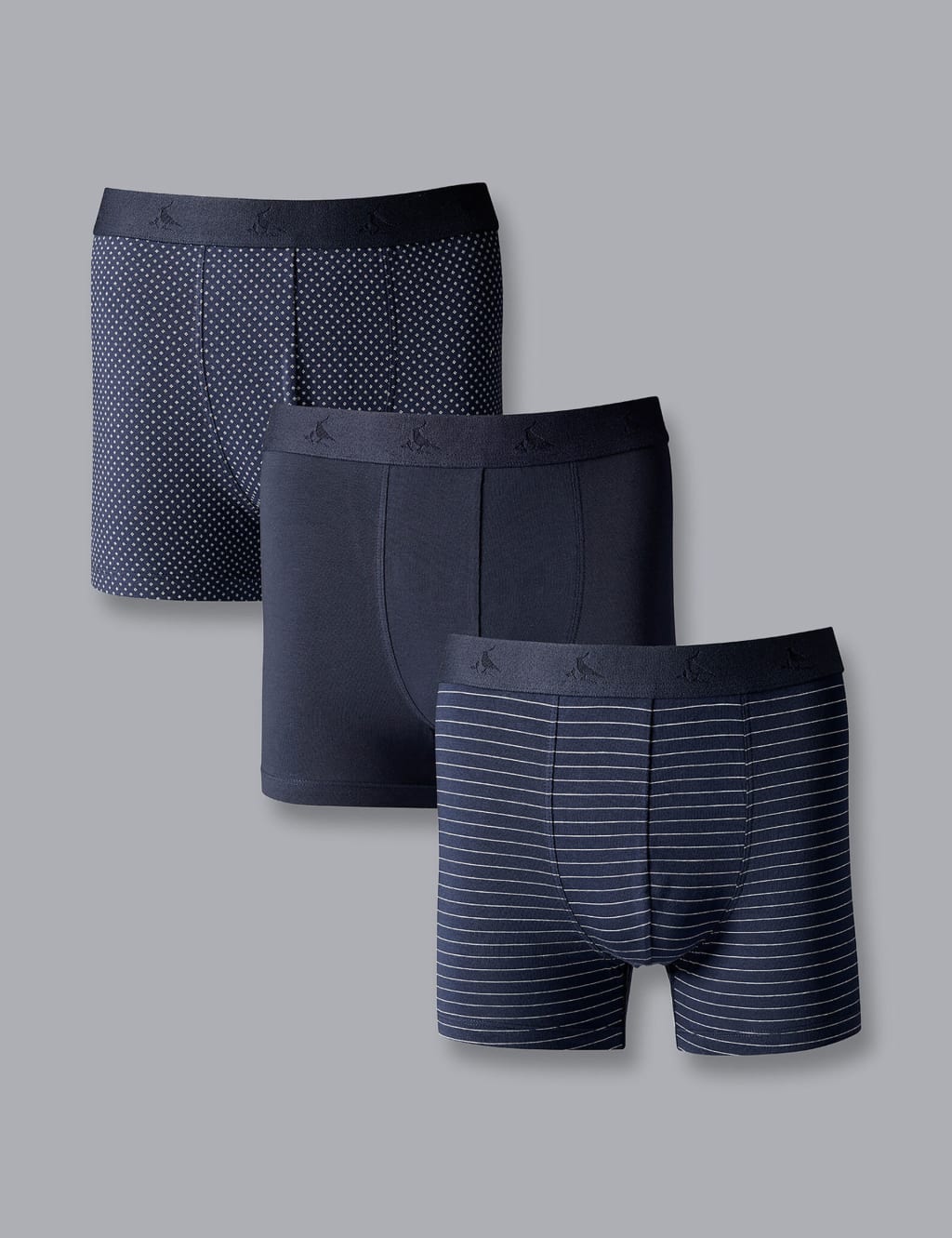3pk Cotton Rich Jersey Assorted Boxers 1 of 2