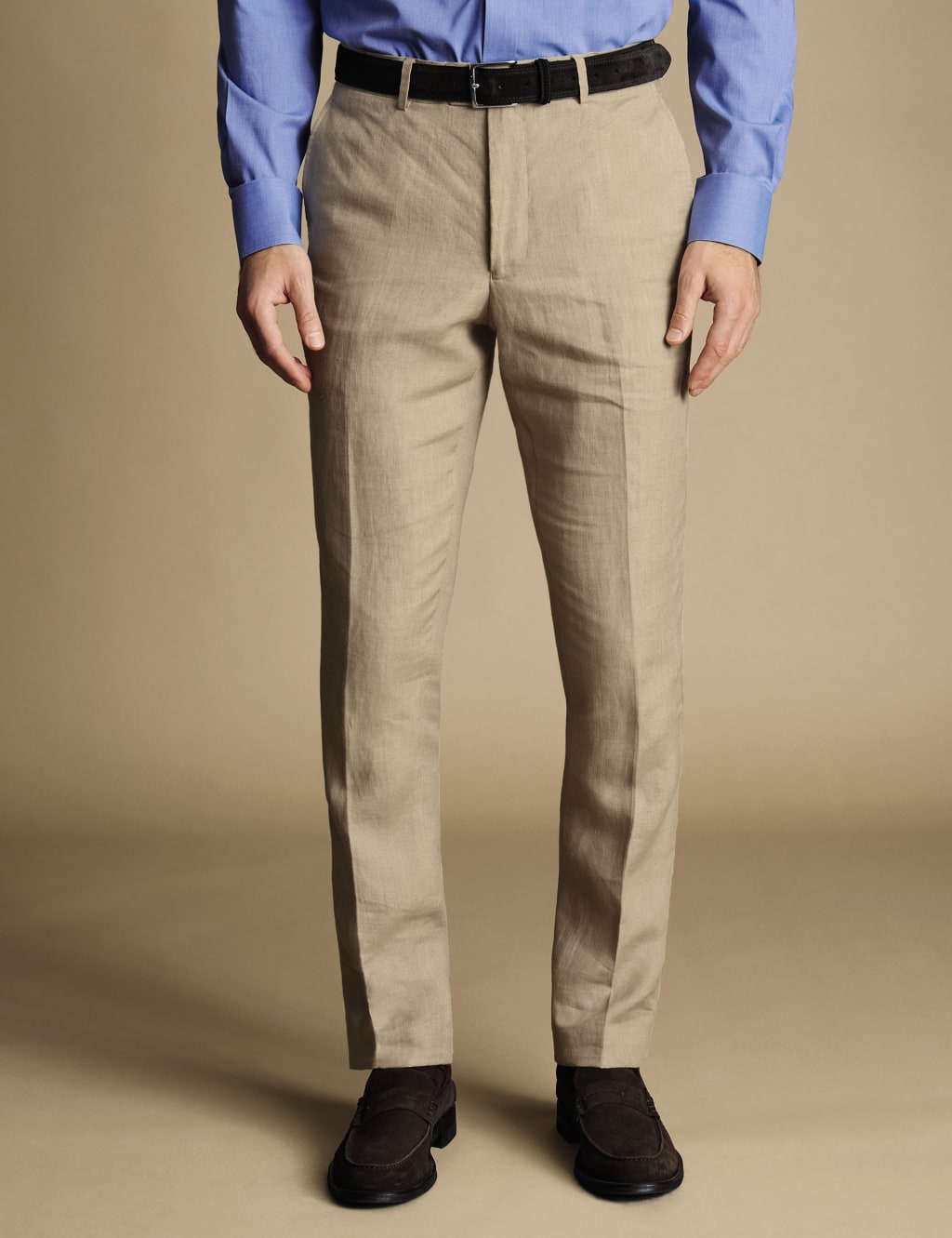 Slim Fit Pure Linen Trousers 3 of 6