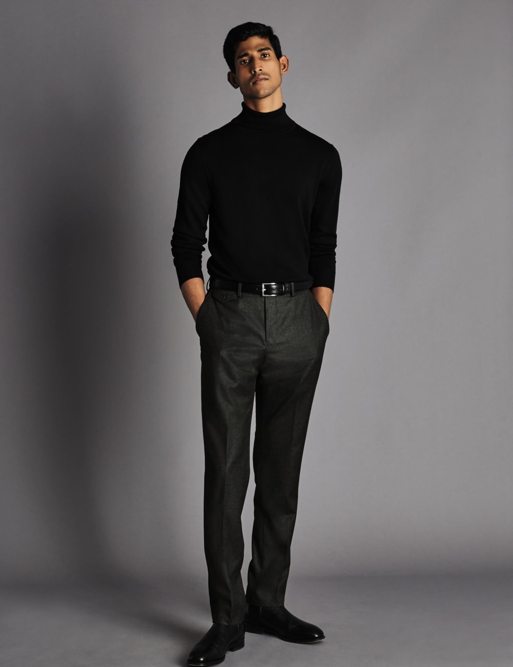 Pure Merino Wool Roll Neck Jumper