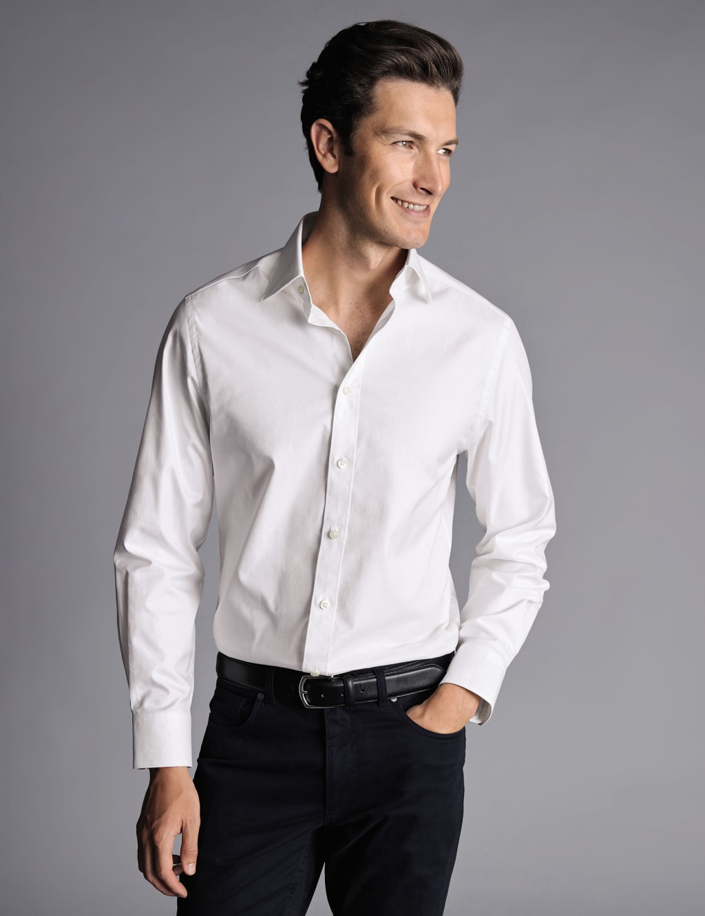 Slim Fit Pure Cotton Twill Oxford Shirt 1 of 5