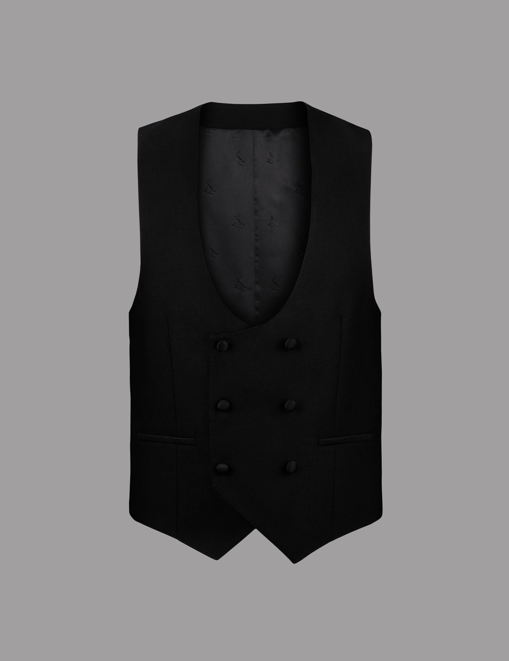 Pure Wool Double Breasted Waistcoat 2 of 2