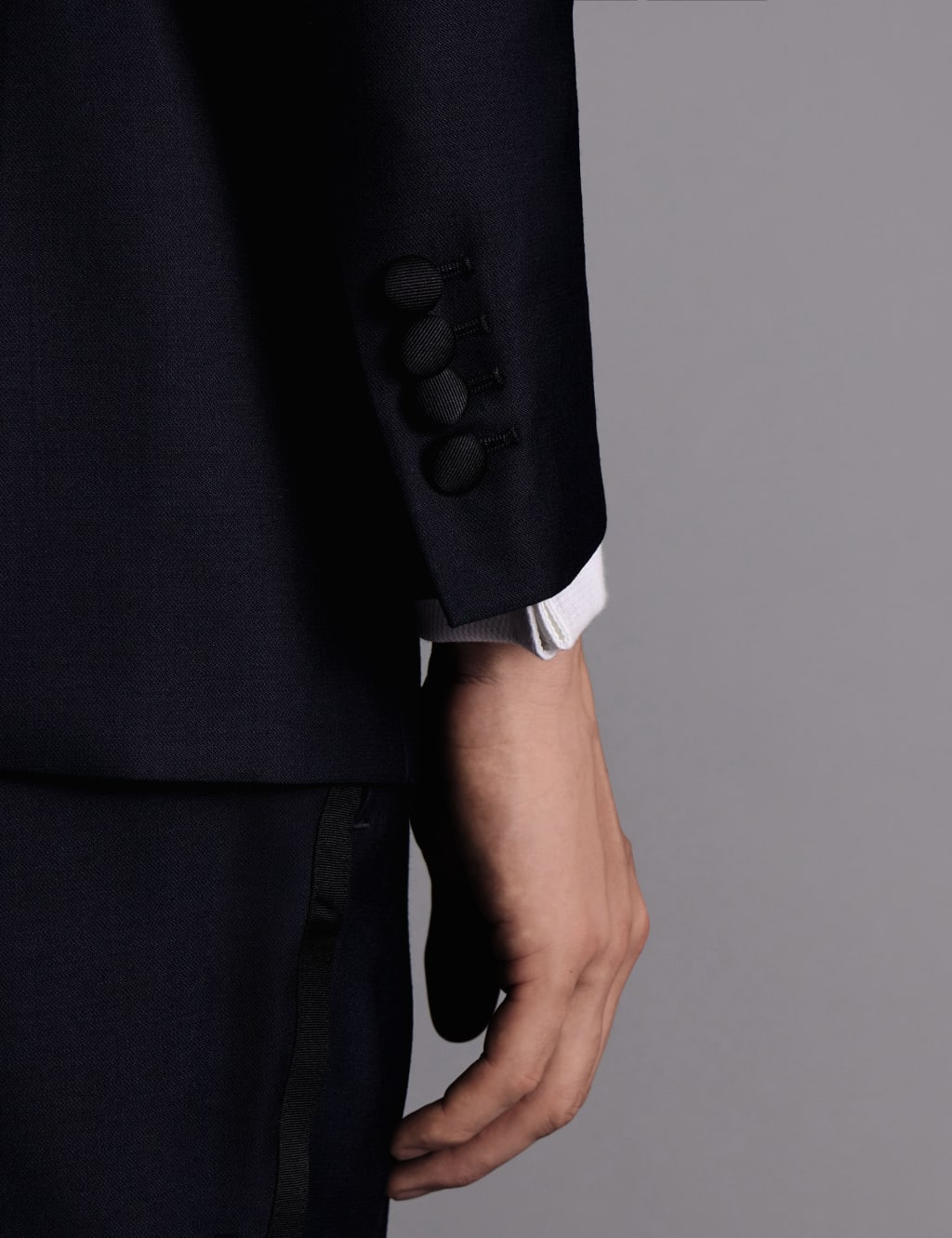 Slim Fit Pure Wool Tuxedo Jacket 4 of 5