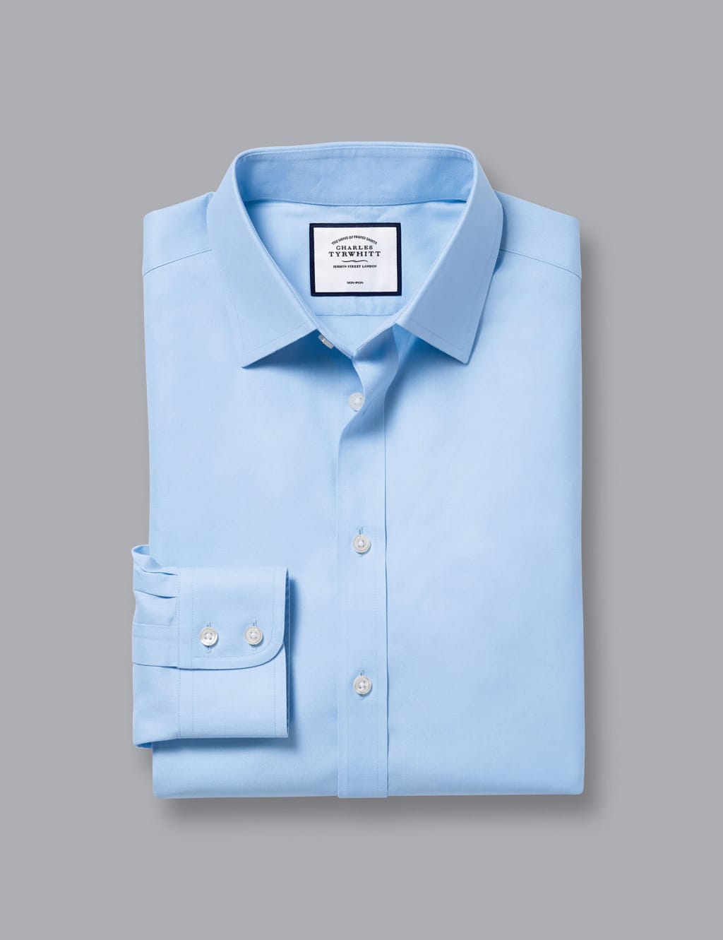 Slim Fit Non Iron Pure Cotton Twill Shirt 2 of 6