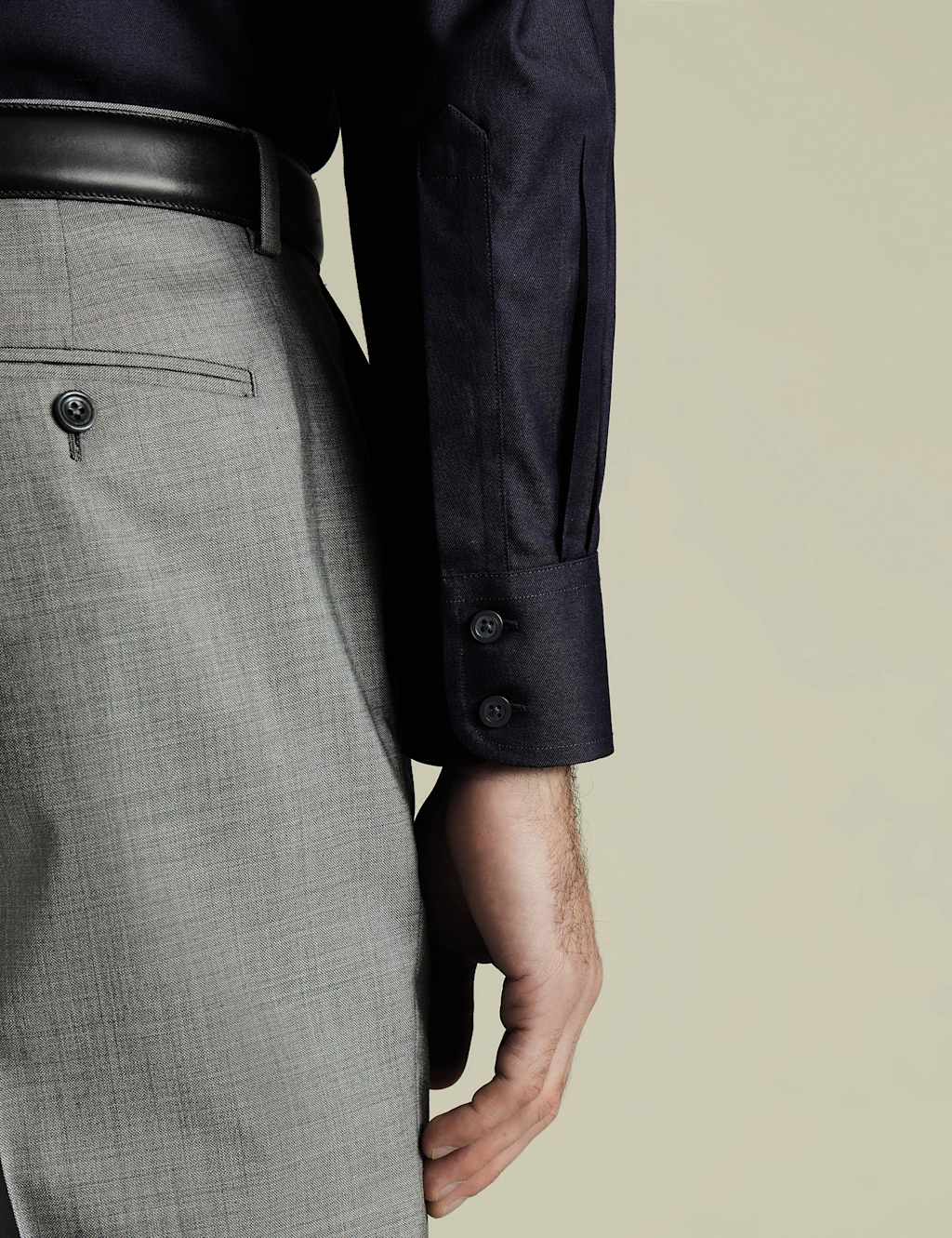 Slim Fit Non Iron Pure Cotton Twill Shirt 3 of 5