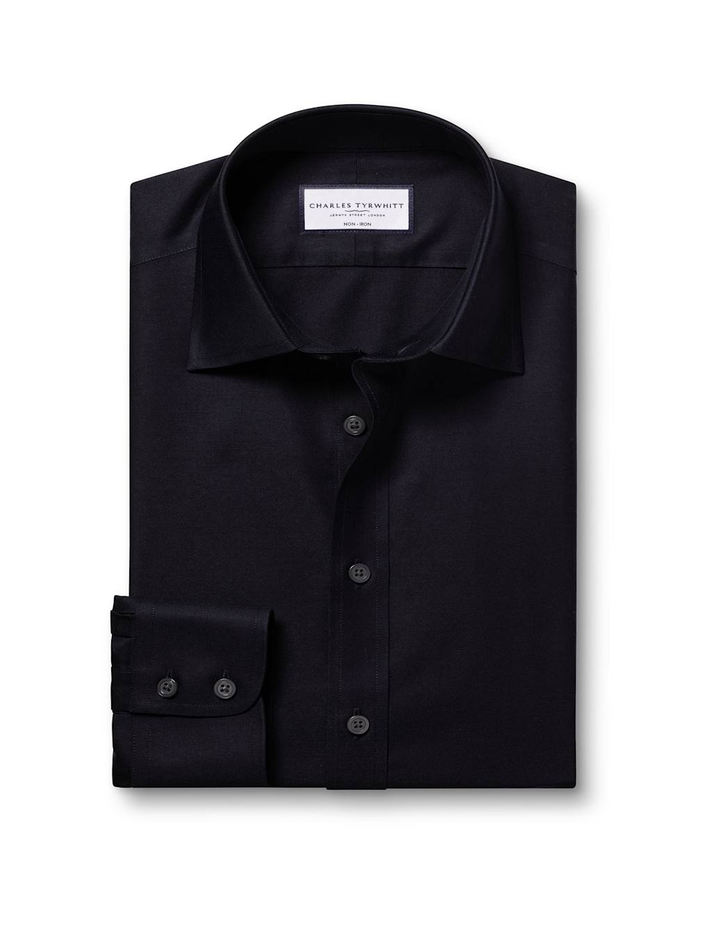 Slim Fit Non Iron Pure Cotton Twill Shirt 2 of 5