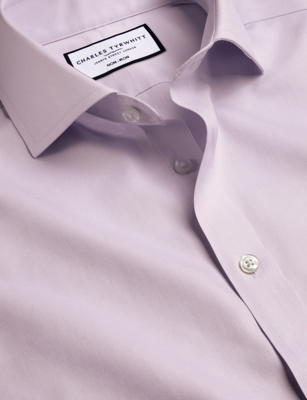 Slim Fit Non Iron Pure Cotton Twill Shirt 2 of 3