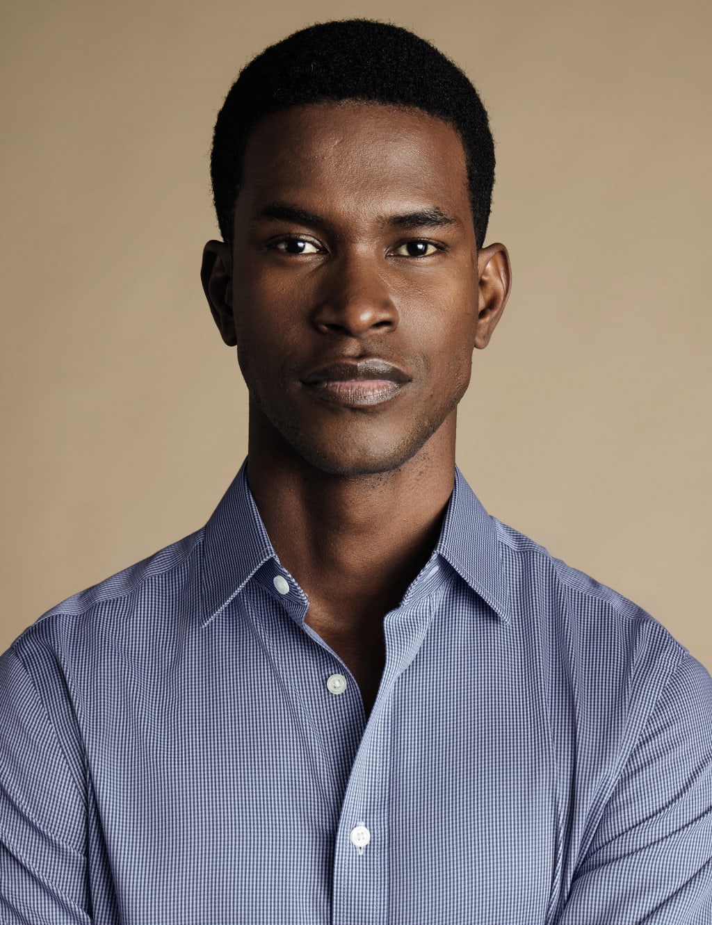 Slim Fit Non Iron Twill Check Shirt 3 of 6