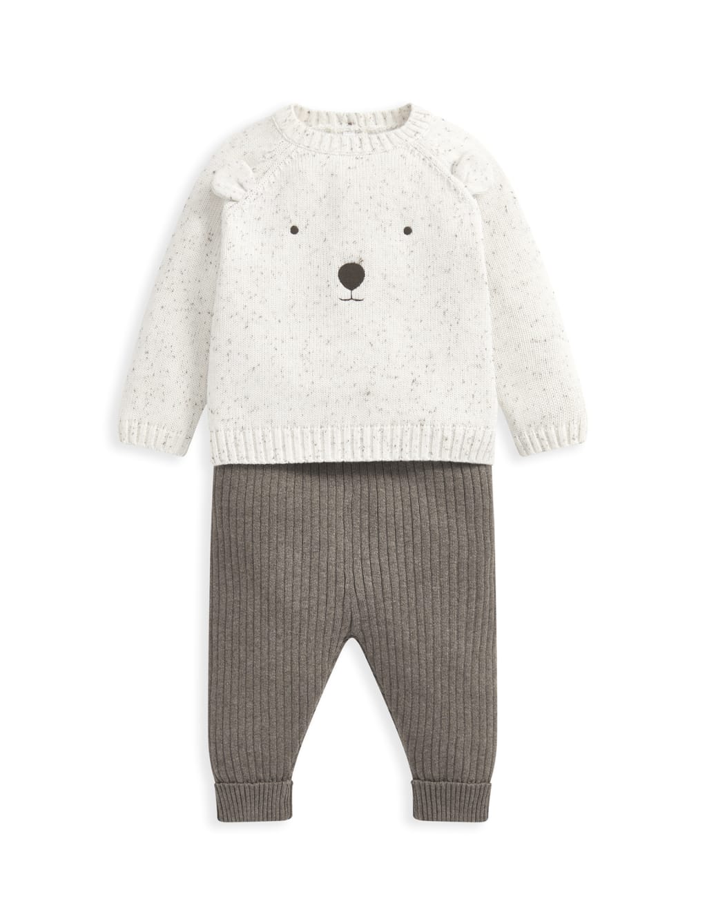 2pc Pure Cotton Knitted Bear Outfit (7lbs-1 Yrs) 2 of 6