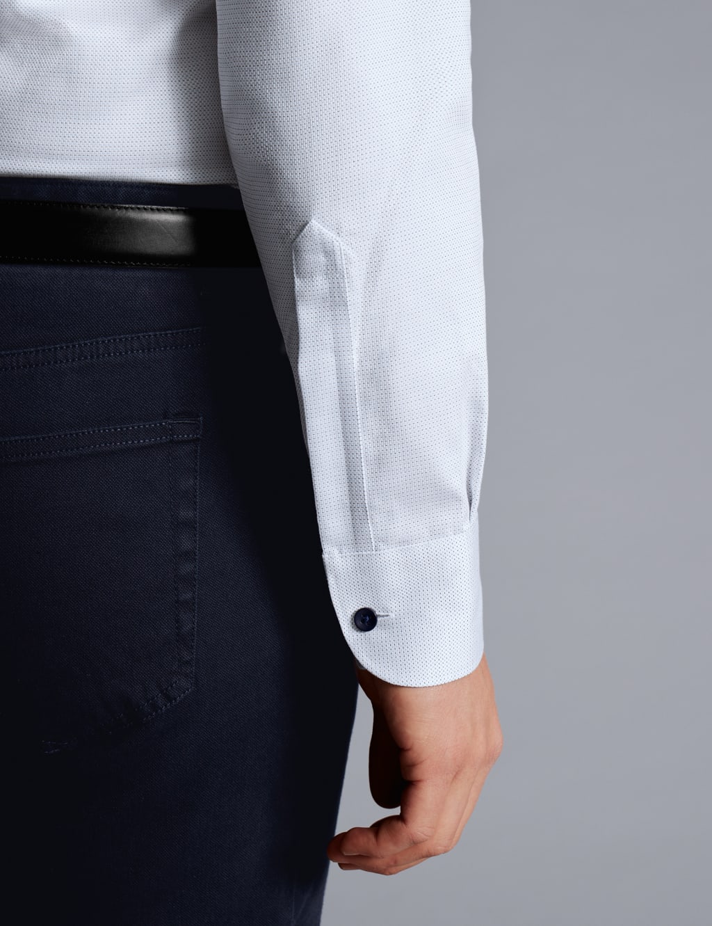 Slim Fit Non Iron Pure Cotton Textured Shirt 4 of 6
