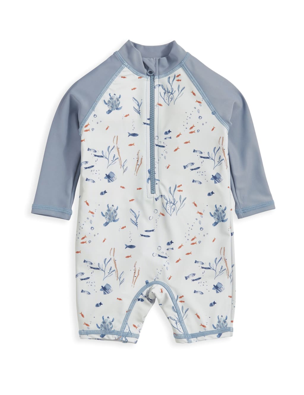Sea Print Long Sleeve Rashsuit (0-3 Yrs) 2 of 2