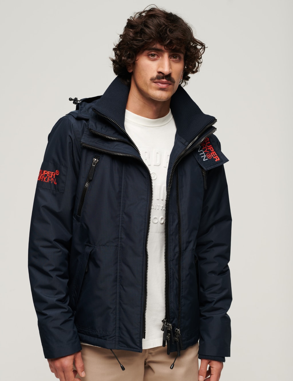 Hooded Padded Windbreaker Jacket