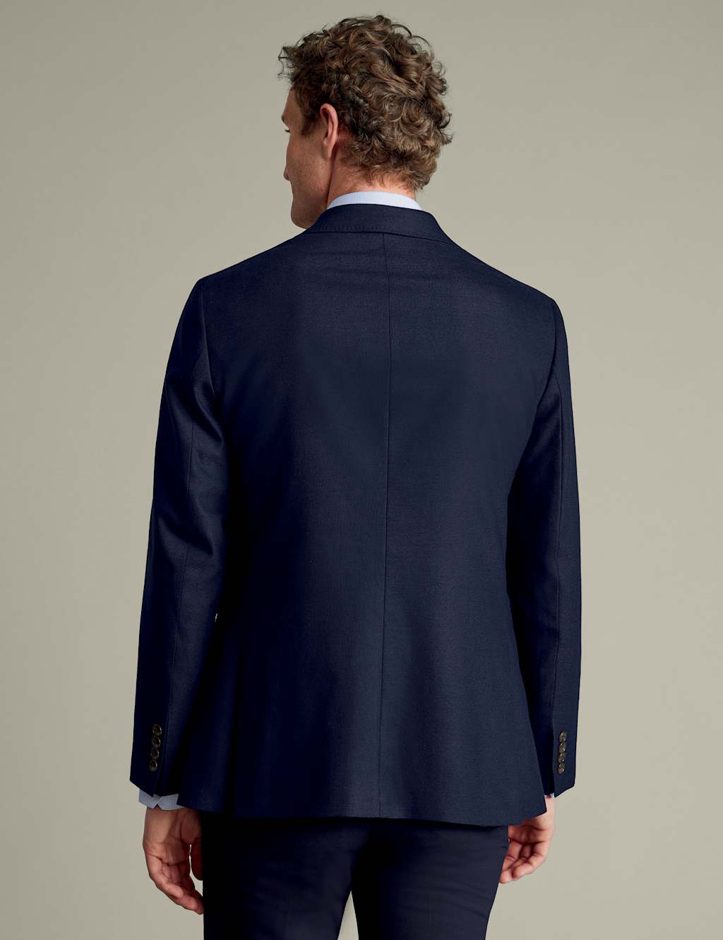 Slim Fit Wool Rich Stretch Textured Jacket 3 of 5
