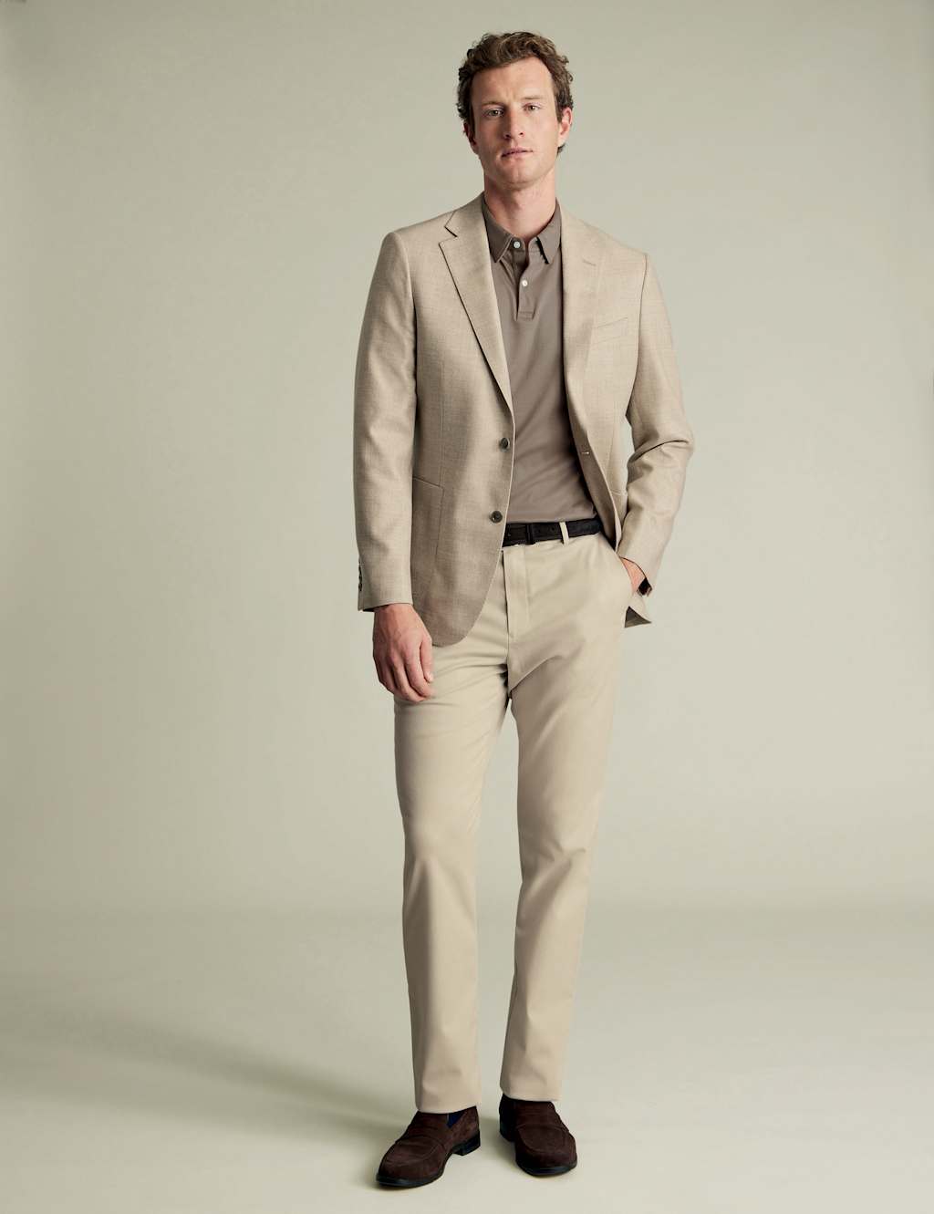 Slim Fit Wool Silk Twill Blazer 2 of 5