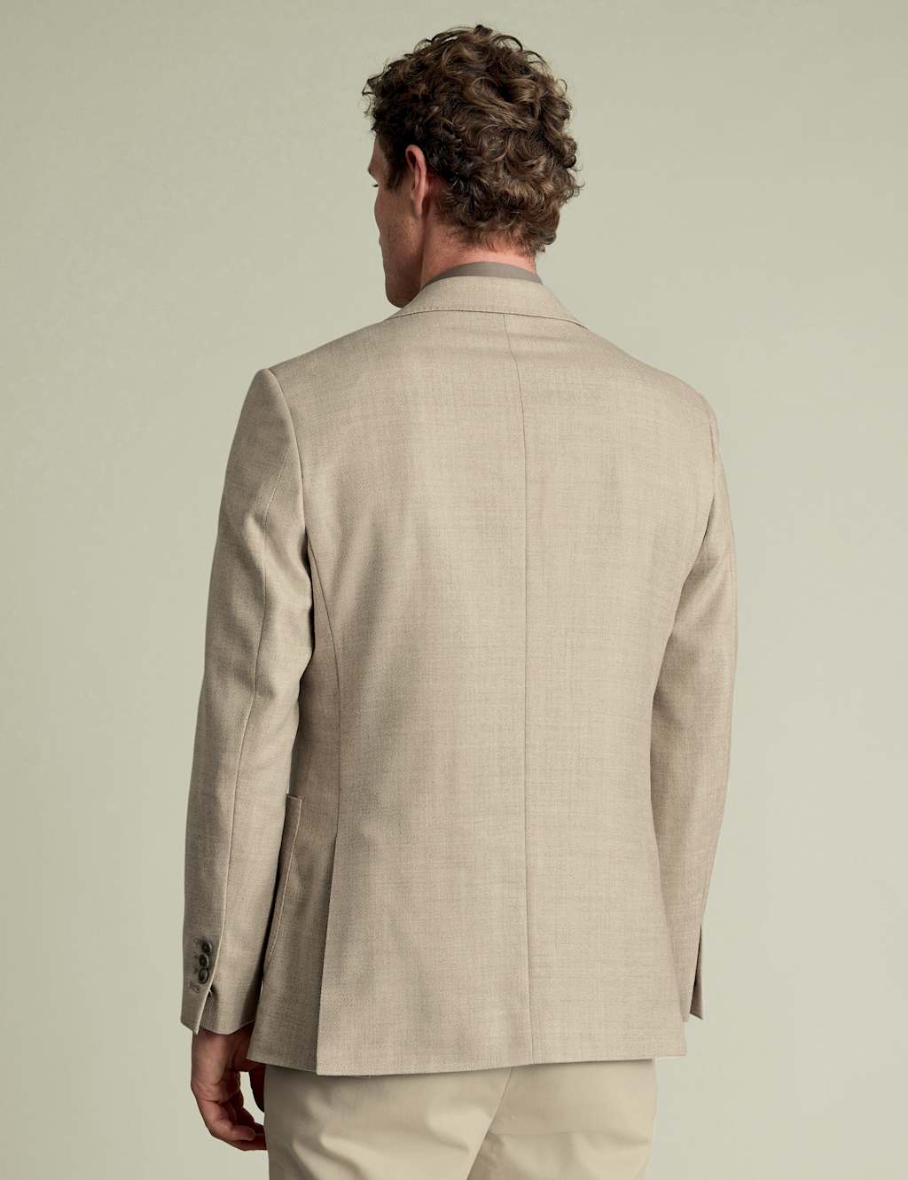 Slim Fit Wool Silk Twill Blazer 3 of 5