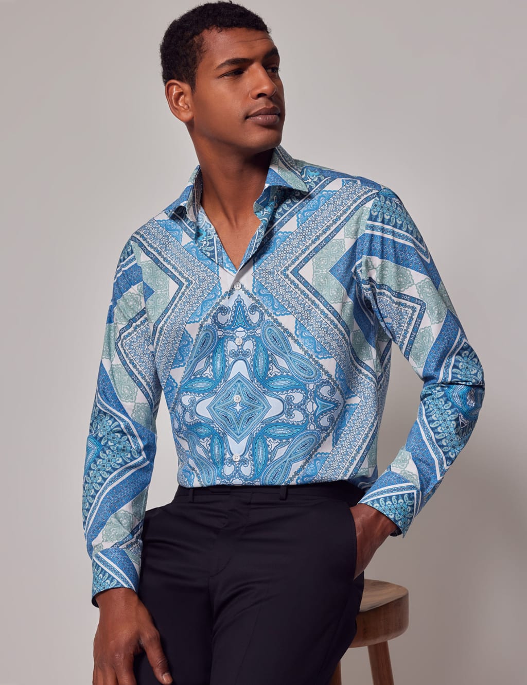 Pure Cotton Print Shirt 1 of 6