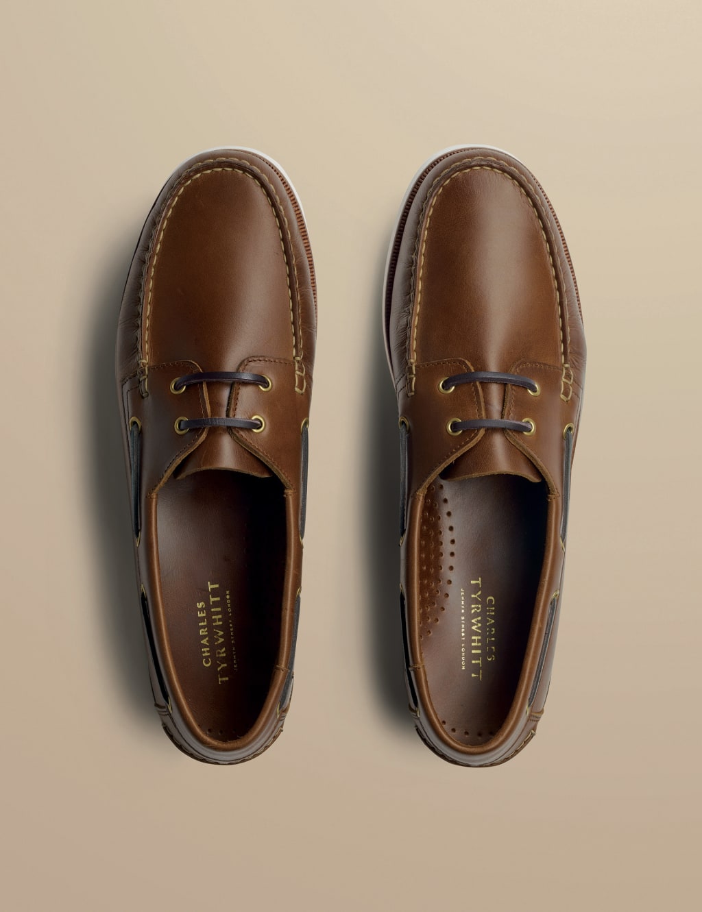 Leather Slip-On Boat Shoes 3 of 4