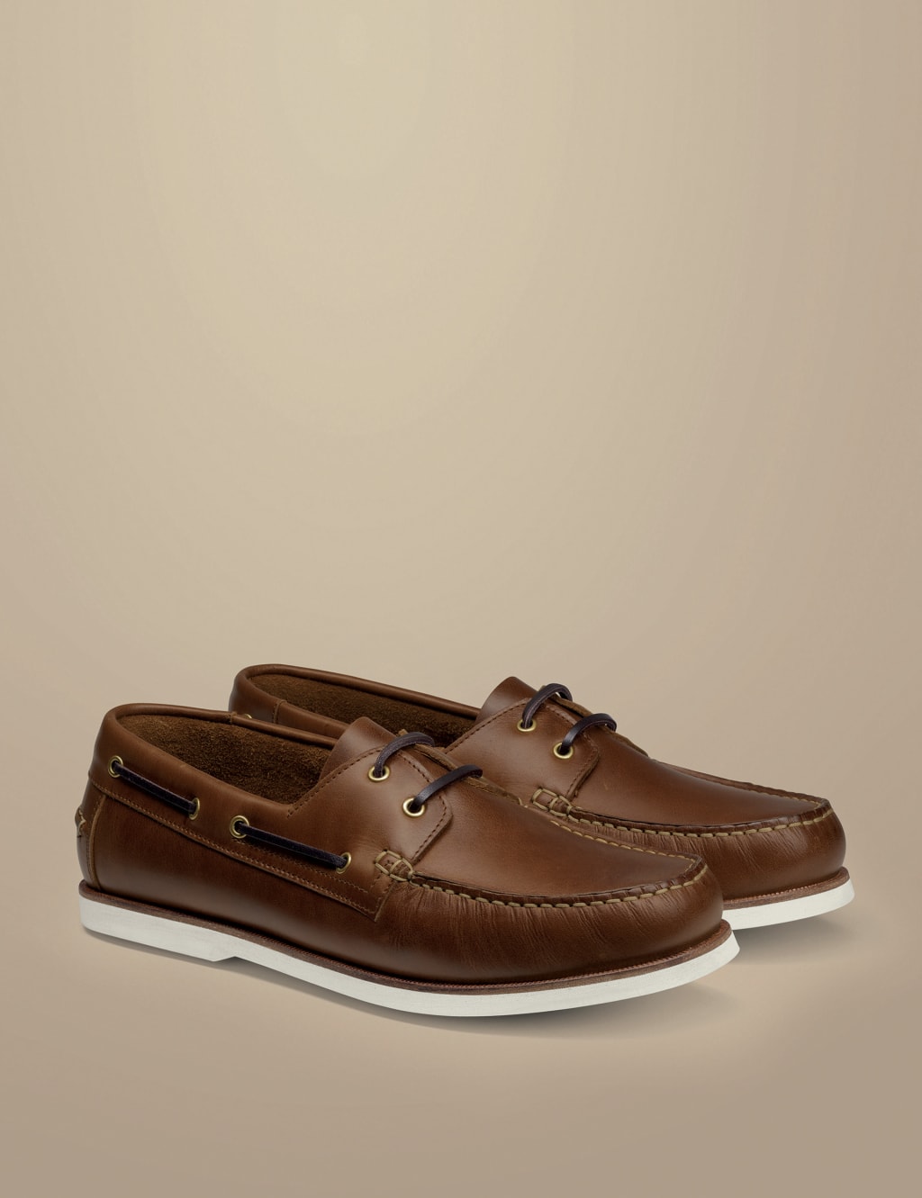 Leather Slip-On Boat Shoes 2 of 4
