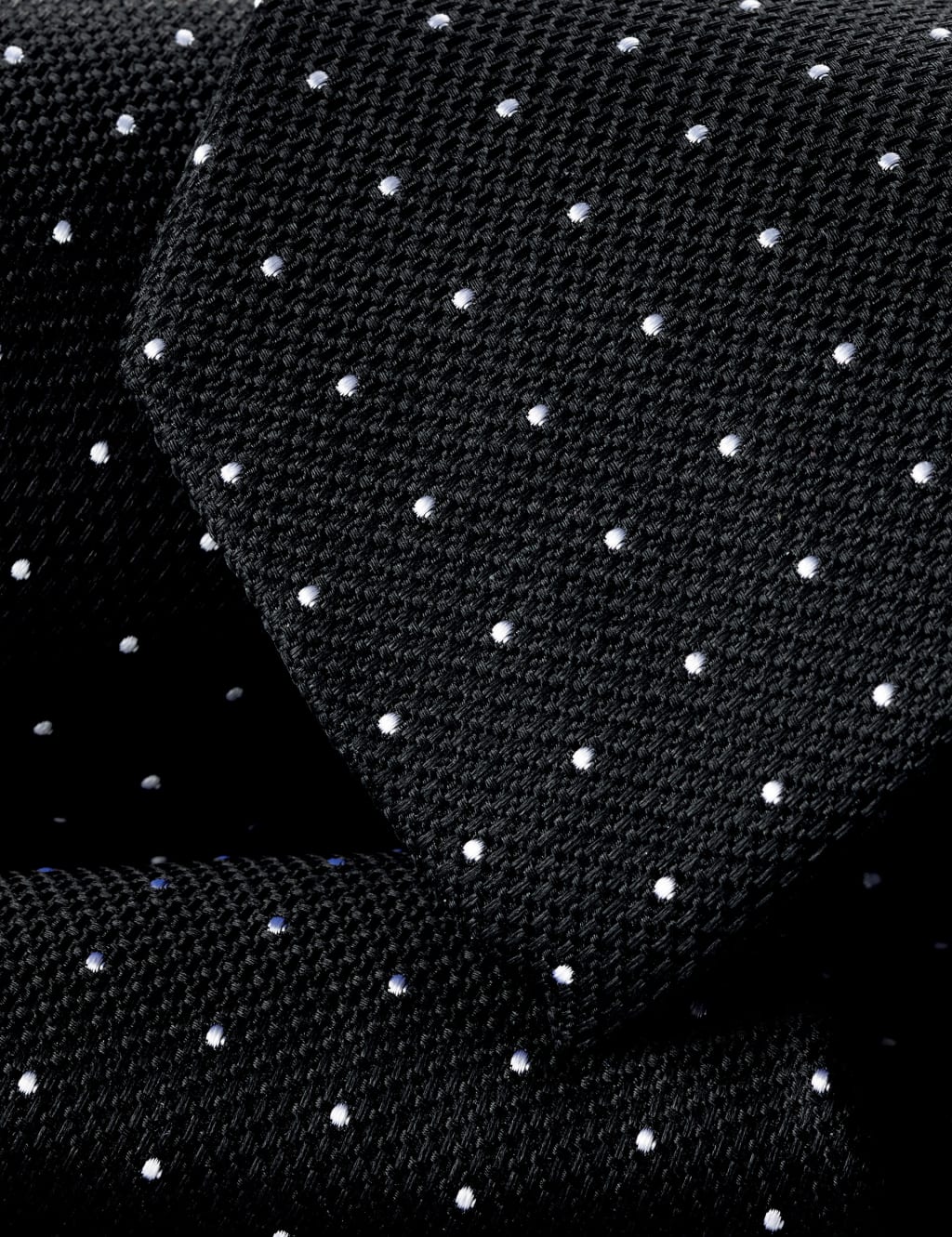 Polka Dot Pure Silk Tie 2 of 2