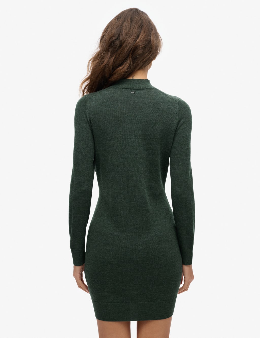 Pure Merino Wool Knitted Mini Relaxed Dress 2 of 5