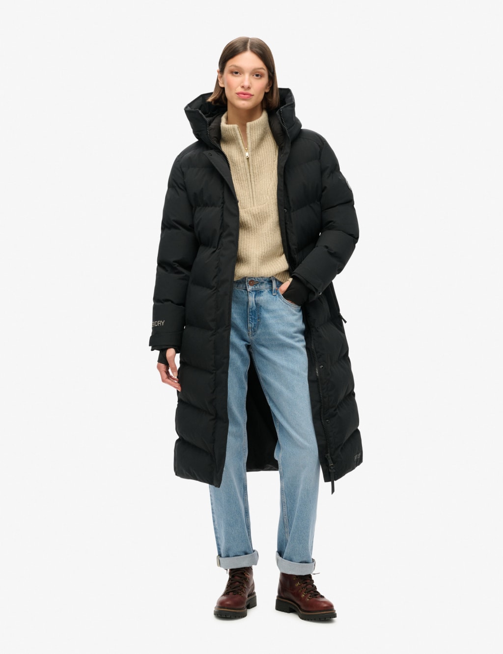 Hooded Longline Puffer Coat 2 of 5