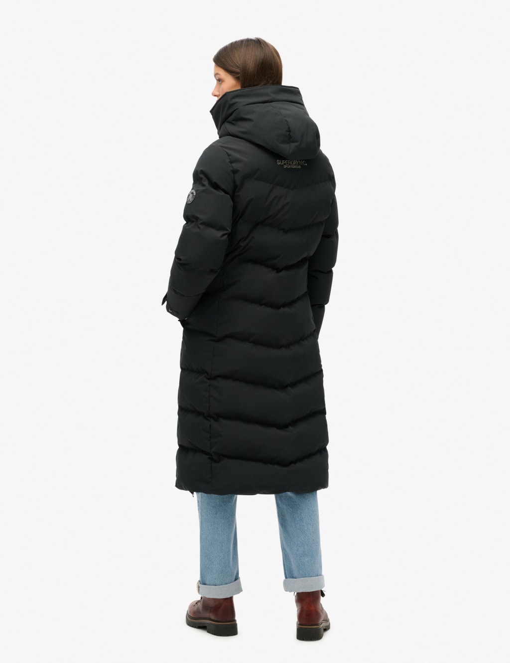 Hooded Longline Puffer Coat 5 of 5