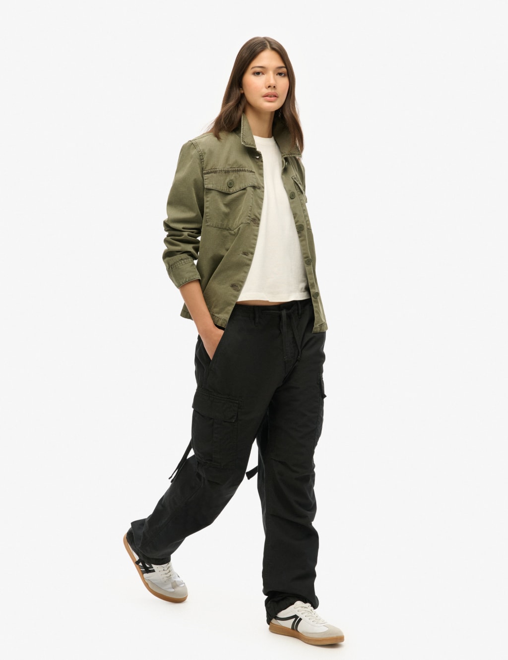 Pure Cotton Cargo Relaxed Trousers 4 of 7