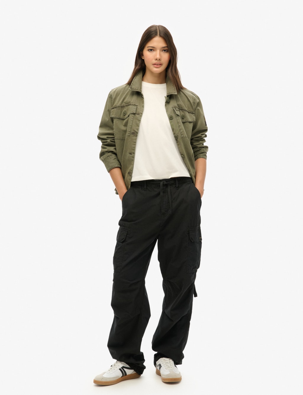 Pure Cotton Cargo Relaxed Trousers 5 of 7