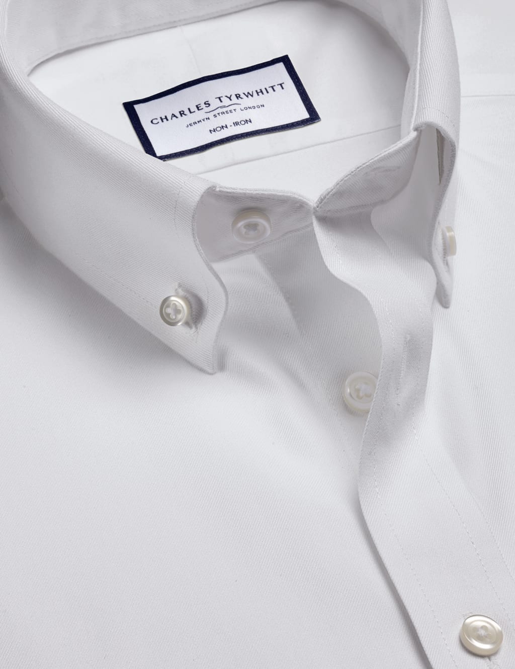 Slim Fit Non Iron Pure Cotton Twill Shirt 6 of 7