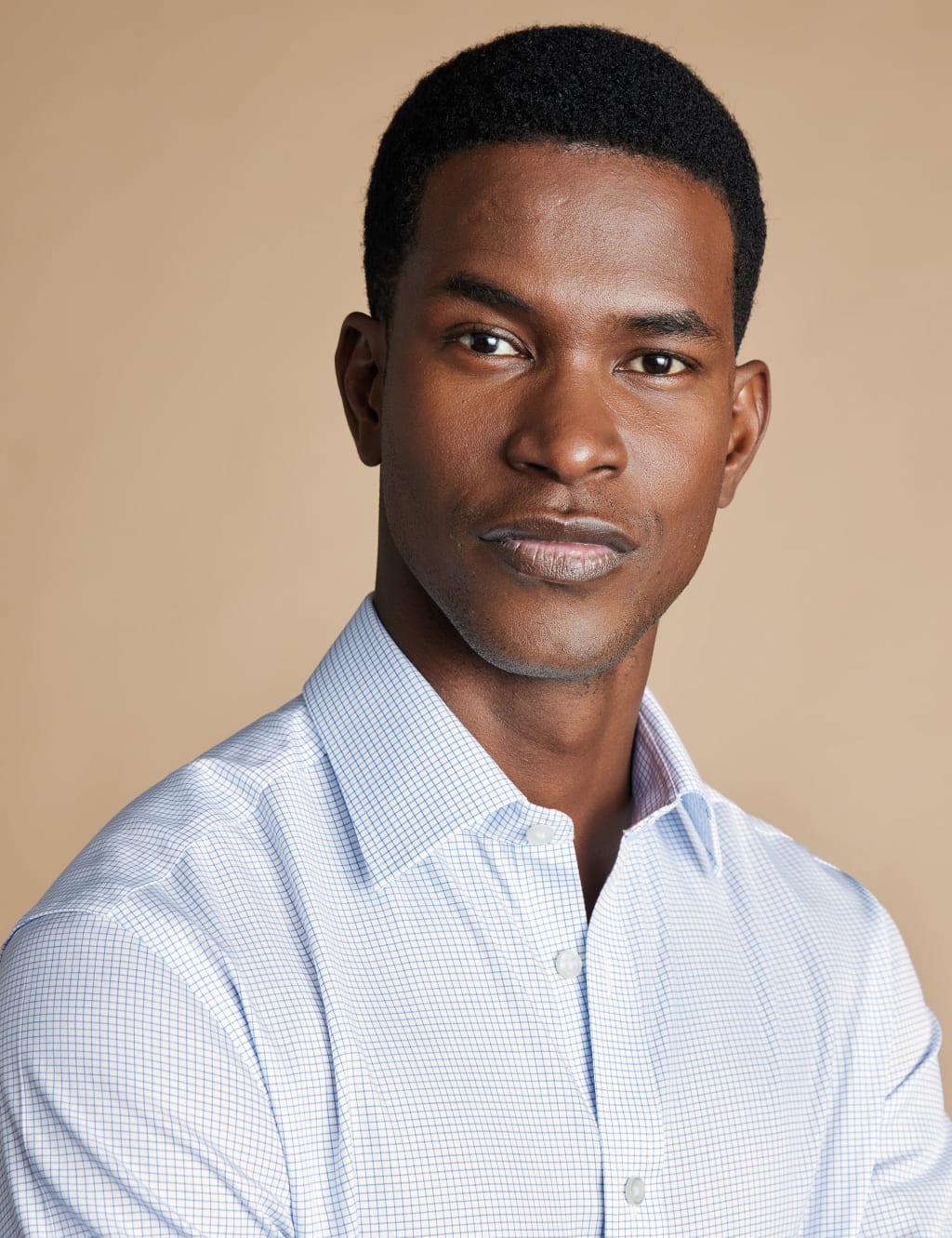 Slim Fit Non Iron Pure Cotton Check Shirt 2 of 4