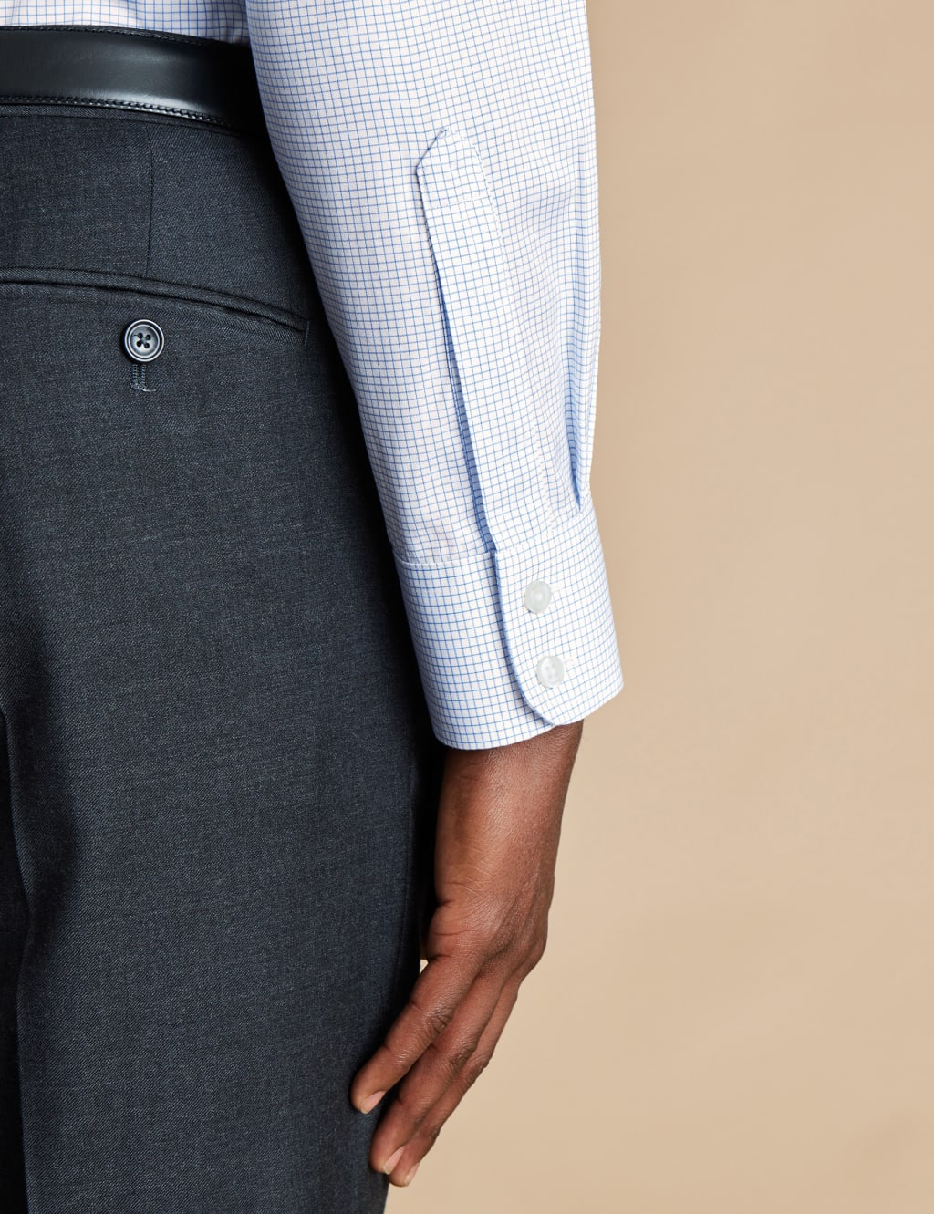 Slim Fit Non Iron Pure Cotton Check Shirt 3 of 4