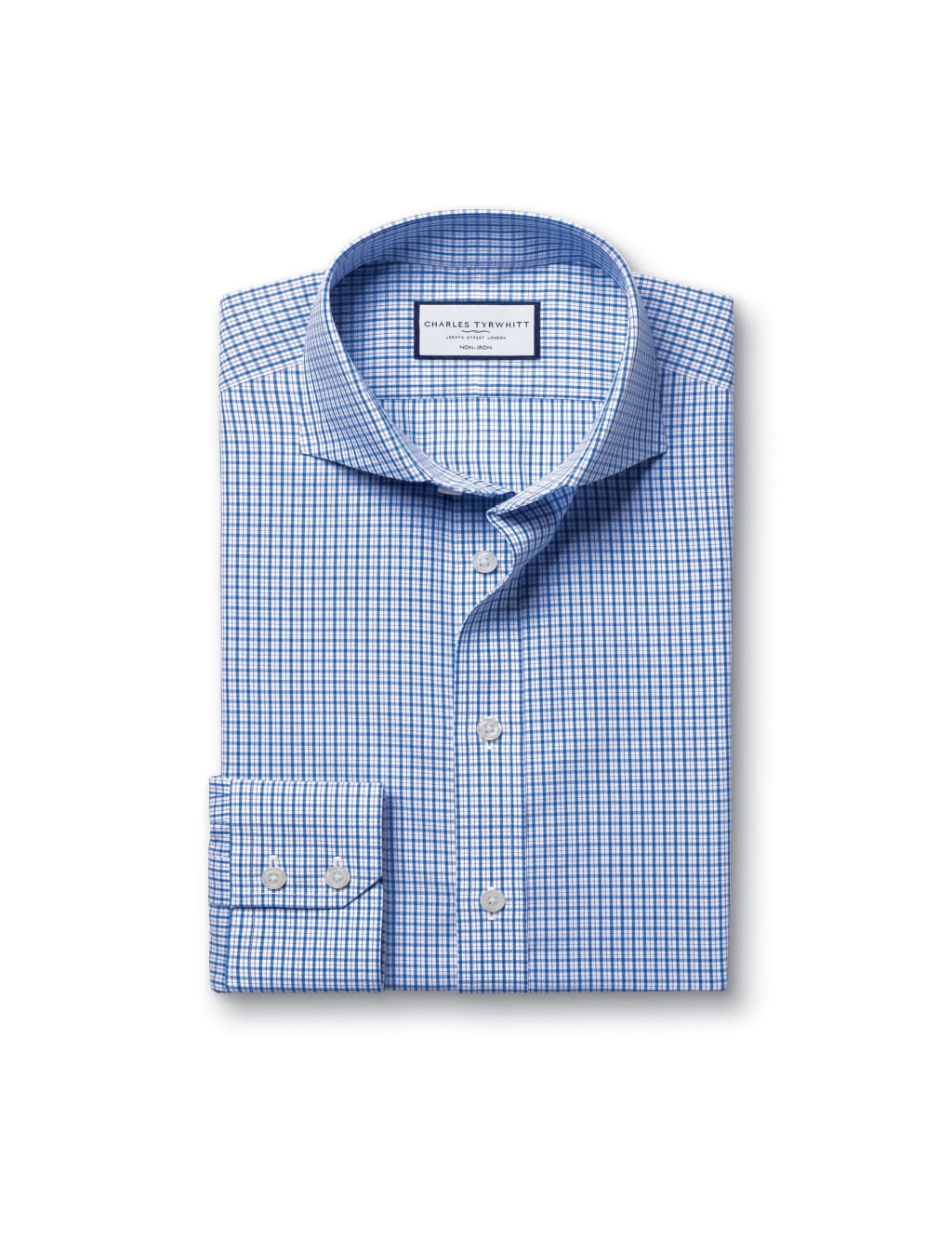 Slim Fit Non-Iron Pure Cotton Check Shirt 2 of 7