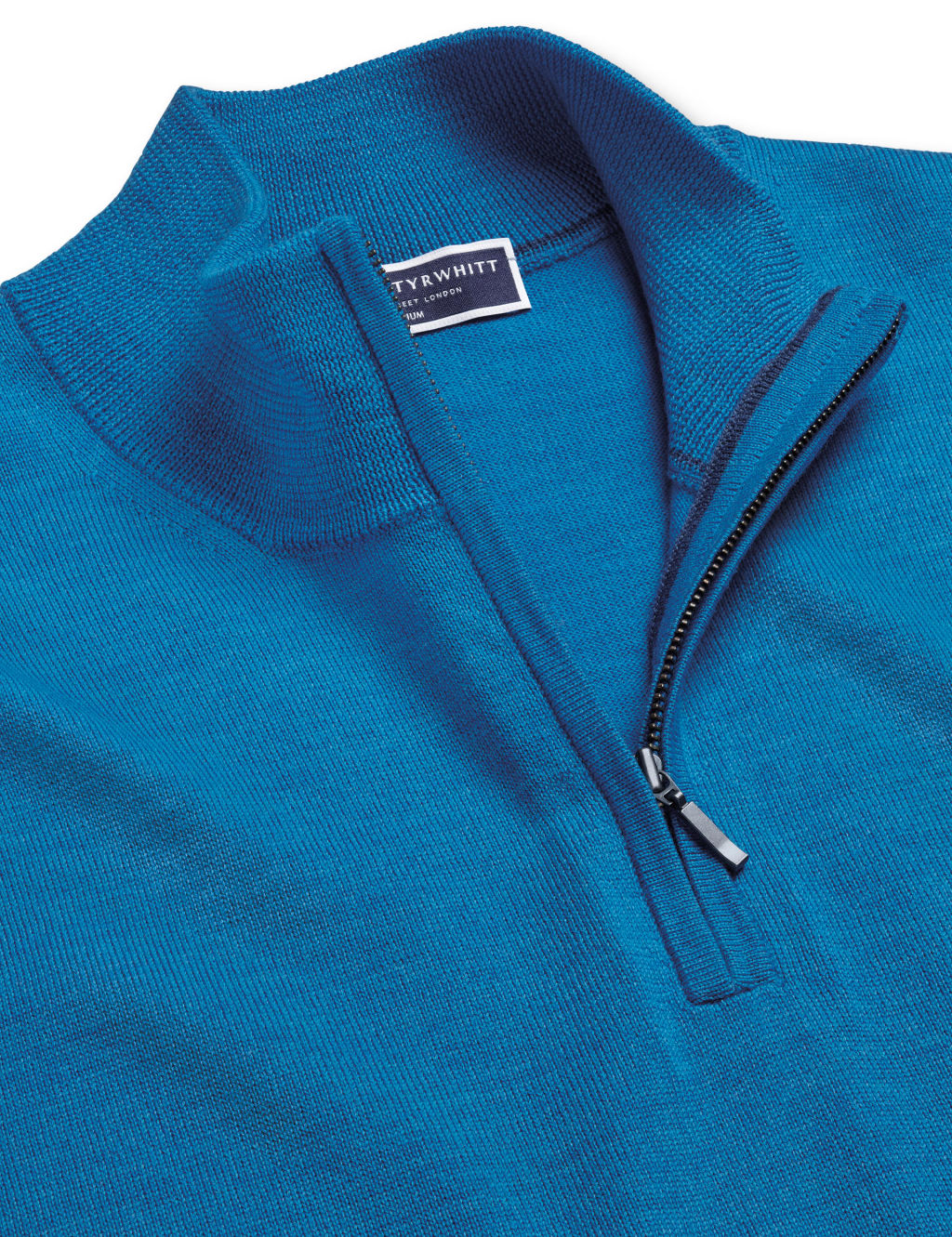 Pure Merino Wool Half Zip Jumper 4 of 5