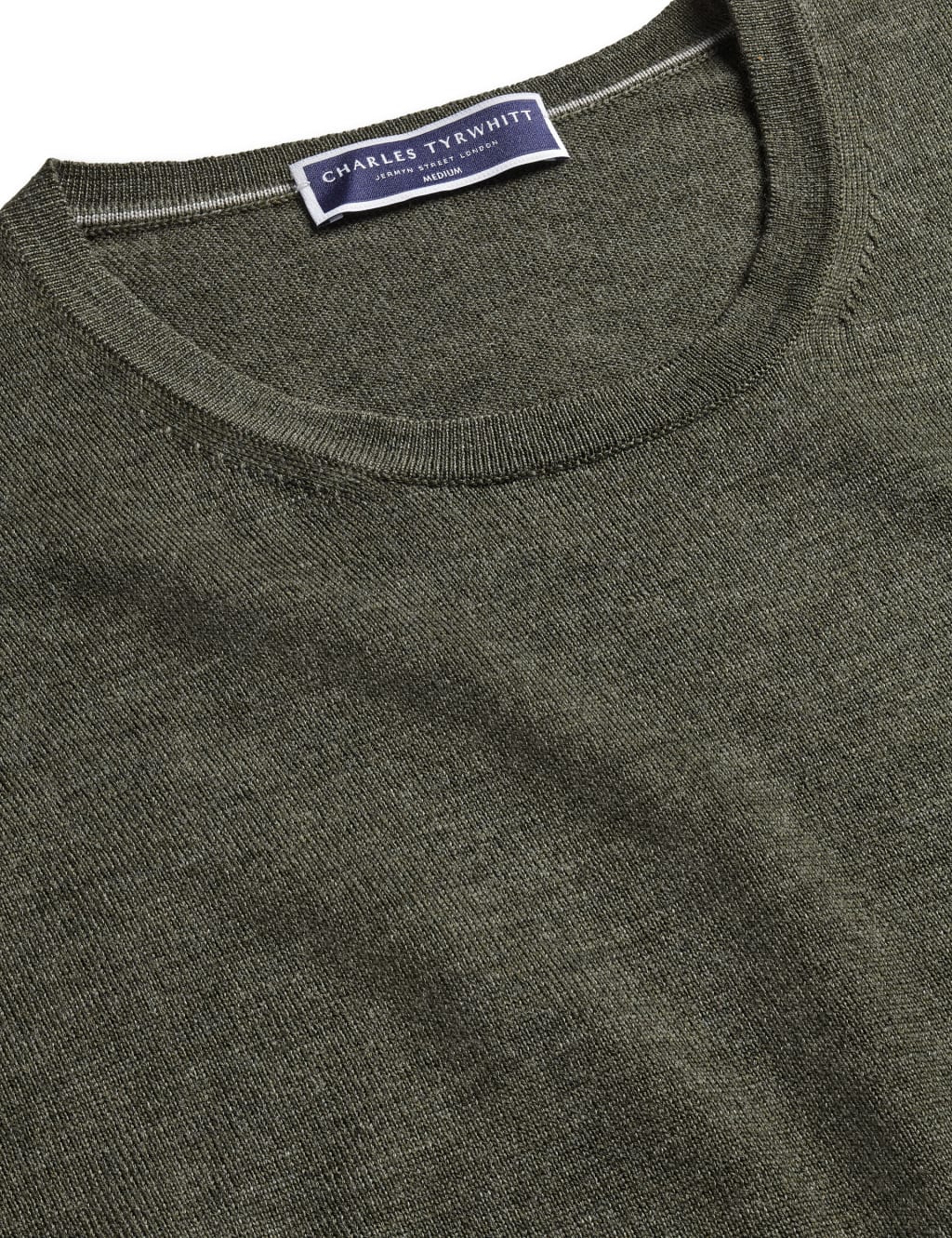 Pure Merino Wool Crew Neck Jumper 4 of 5
