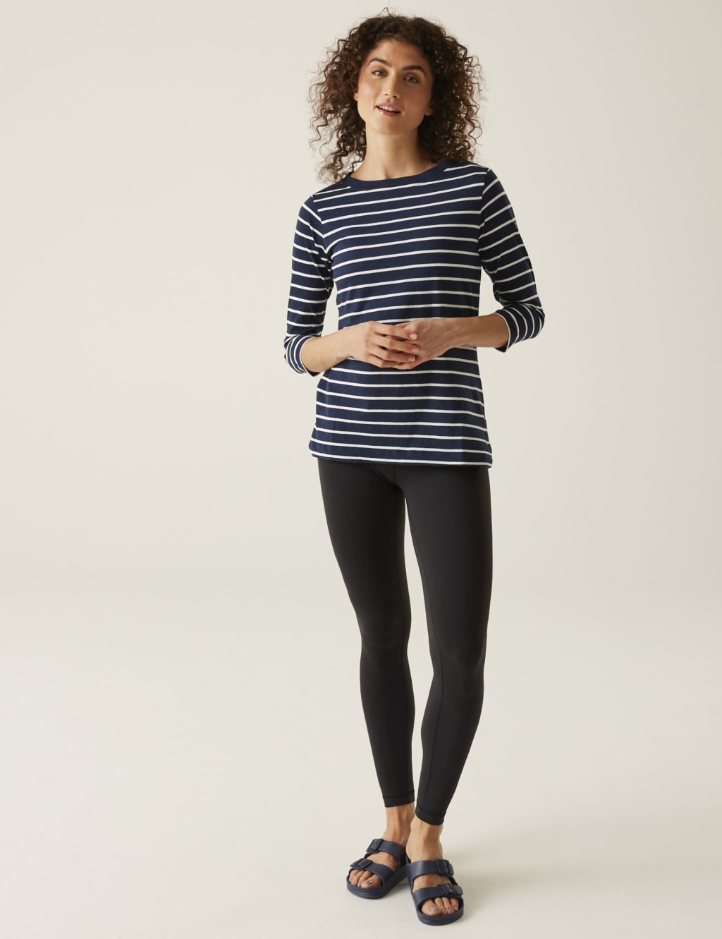 Bayletta Cotton Blend Striped T-Shirt 3 of 5