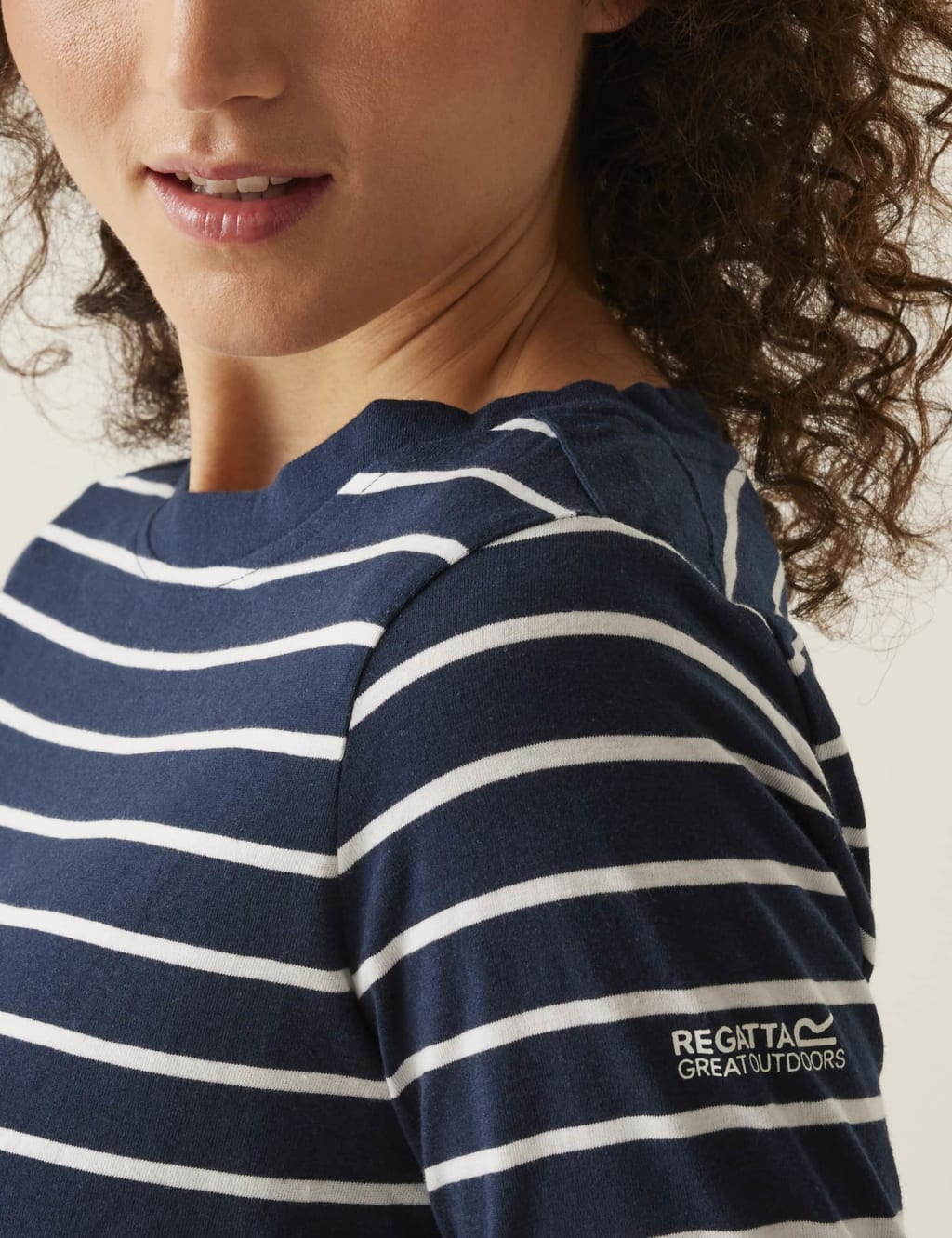 Bayletta Cotton Blend Striped T-Shirt 5 of 5