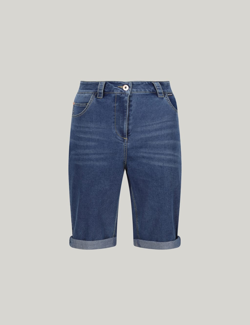 Erdre Denim Knee Length Shorts 2 of 5
