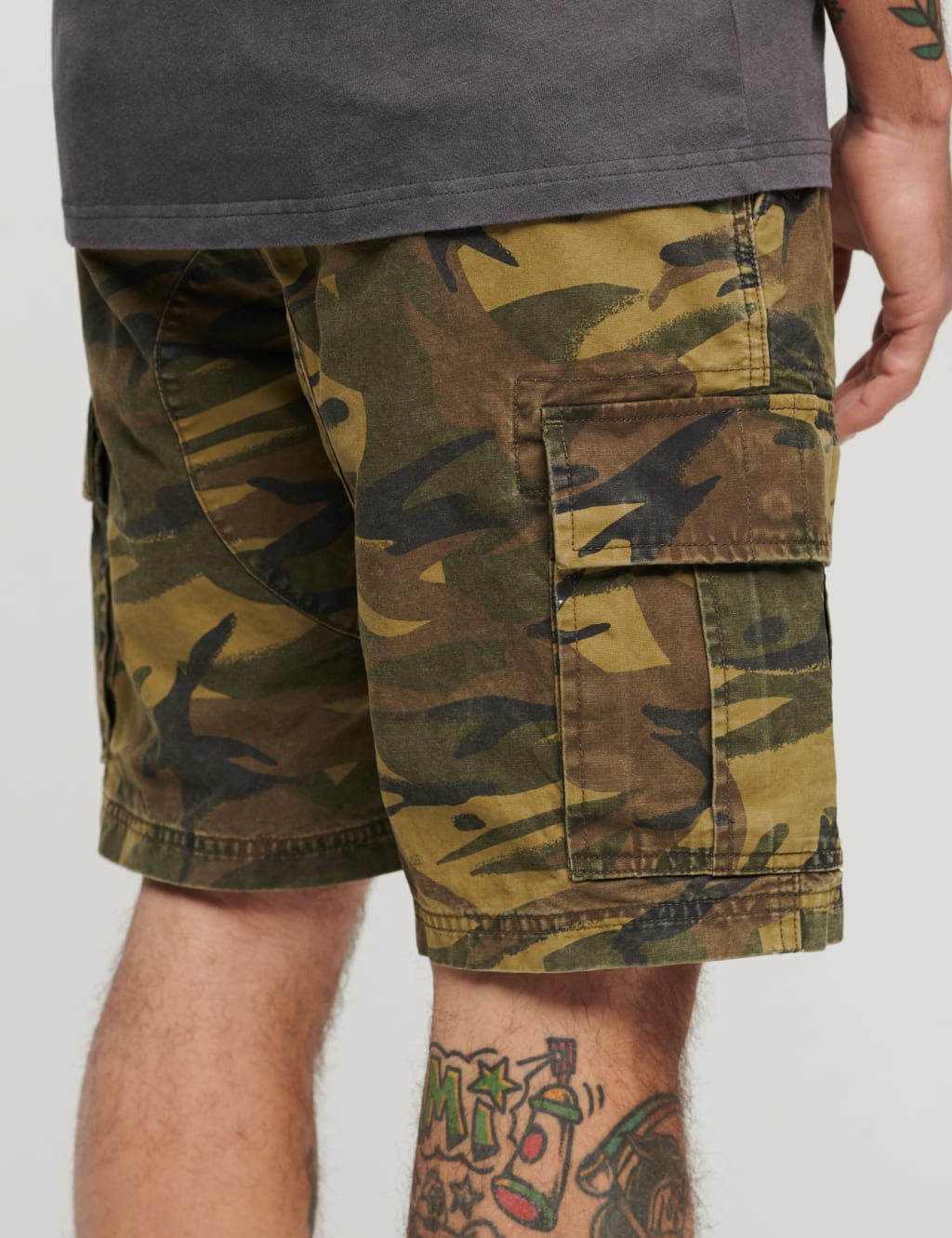 Loose Fit Pure Cotton Cargo Shorts 3 of 8