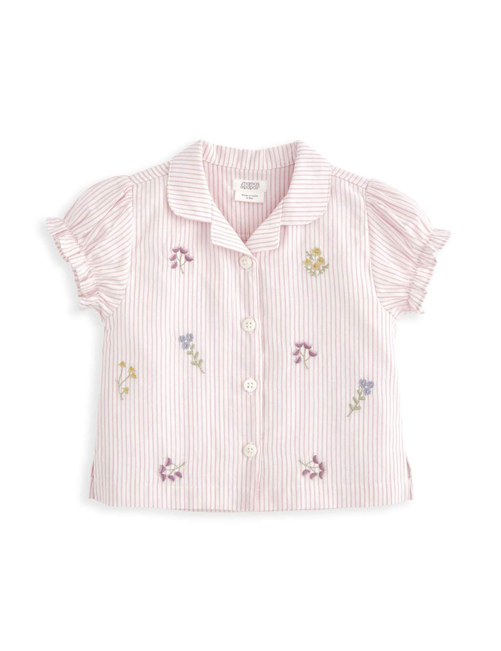 Pure Cotton Striped & Floral Pyjamas (3-36 Mths) 3 of 4