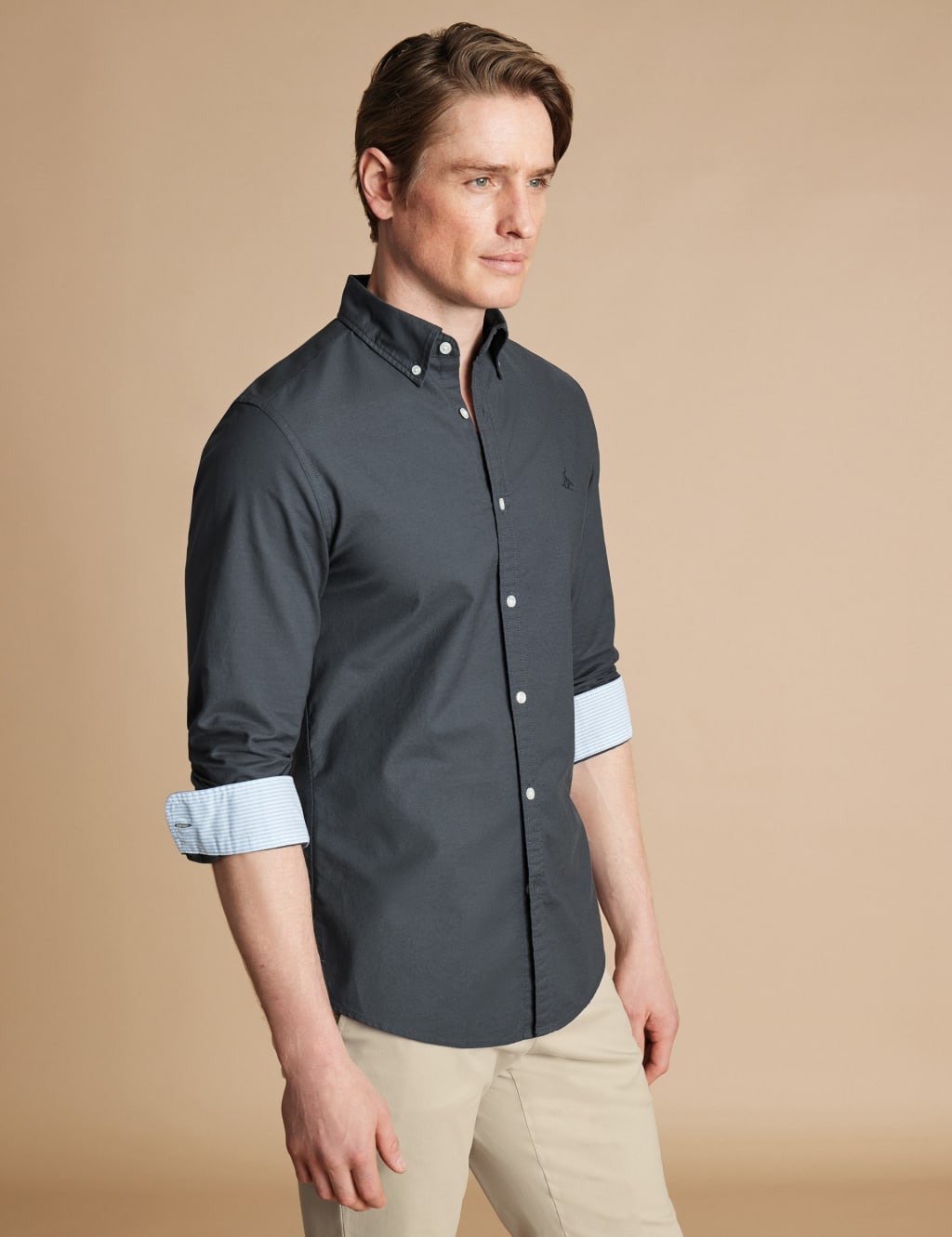 Slim Fit Pure Cotton Washed Oxford Shirt 3 of 7