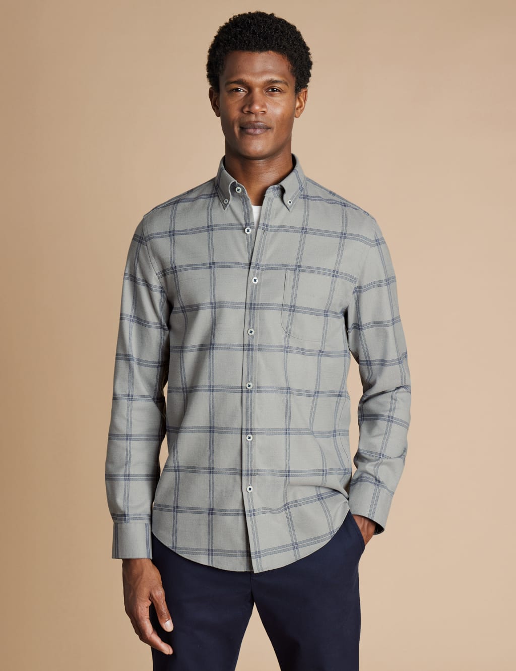 Non-Iron Super Soft Smart Fit Fine Twill Shirt with Design Detail