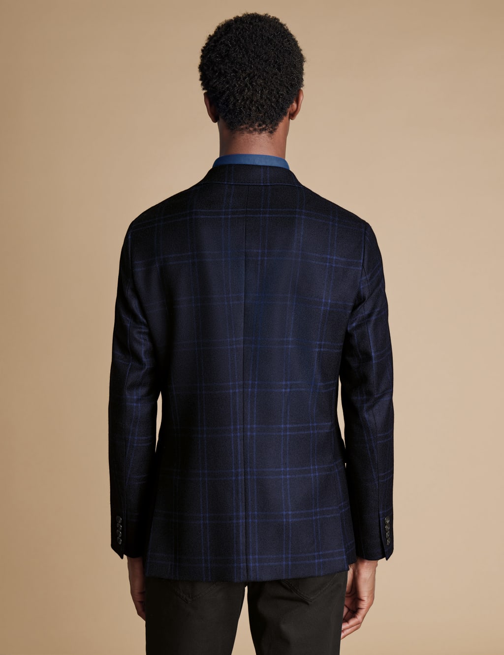 Slim Fit Pure Wool Check Suit Jacket 3 of 5