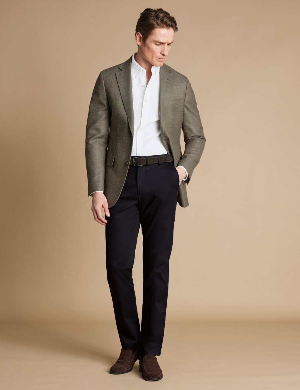 Slim Fit Pure Wool Twill Blazer